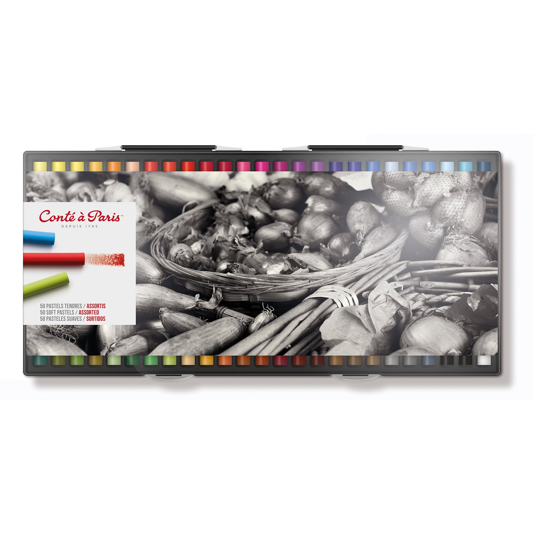 Soft Pastels, Assorted, Set of 50