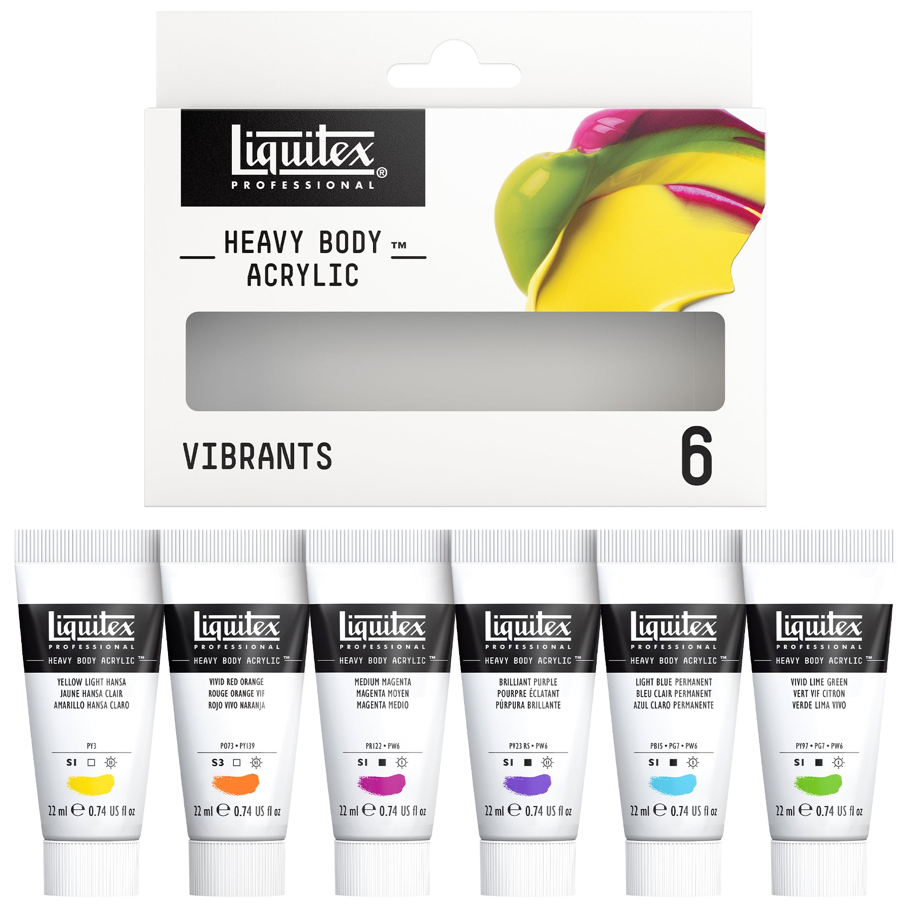 Heavy Body Color - Vibrant 6 x 22ml Set