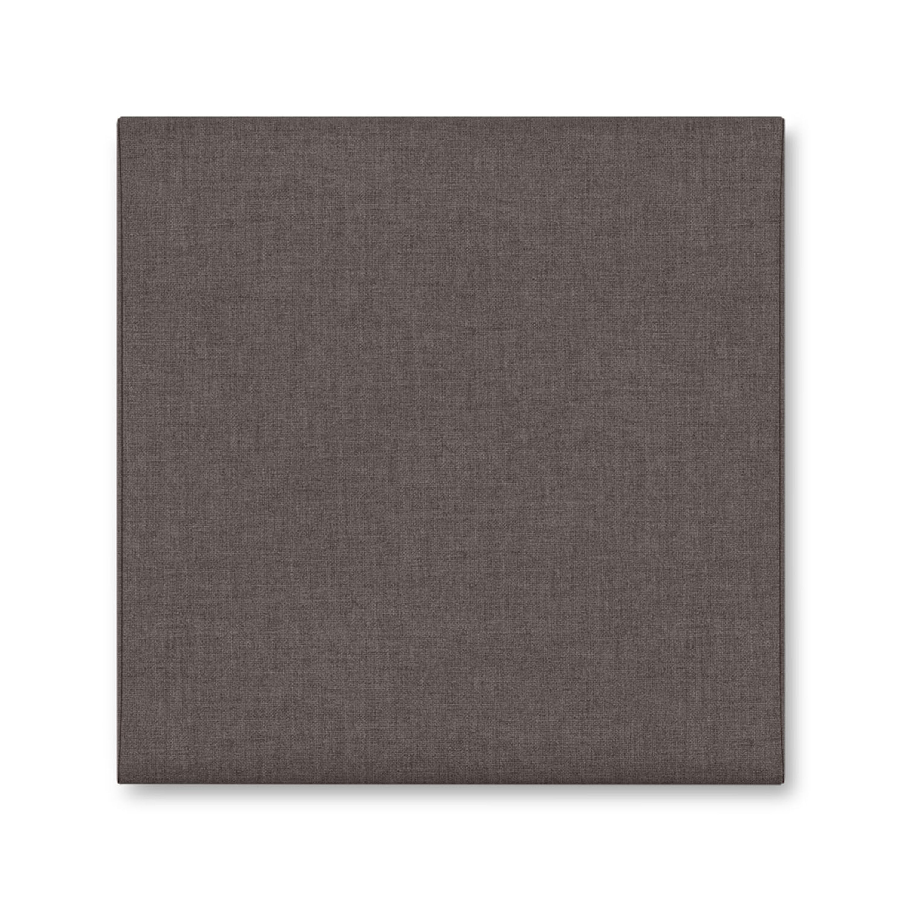 Jaxx Panelist Modern Padded Headboard- Wall Mounted Panel (22.5" x 22.5") - Microvelvet Havana Brown