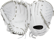 Easton Pro Collection Series 12-Inch Softball Glove - Right Hand Thrower - White/Gray