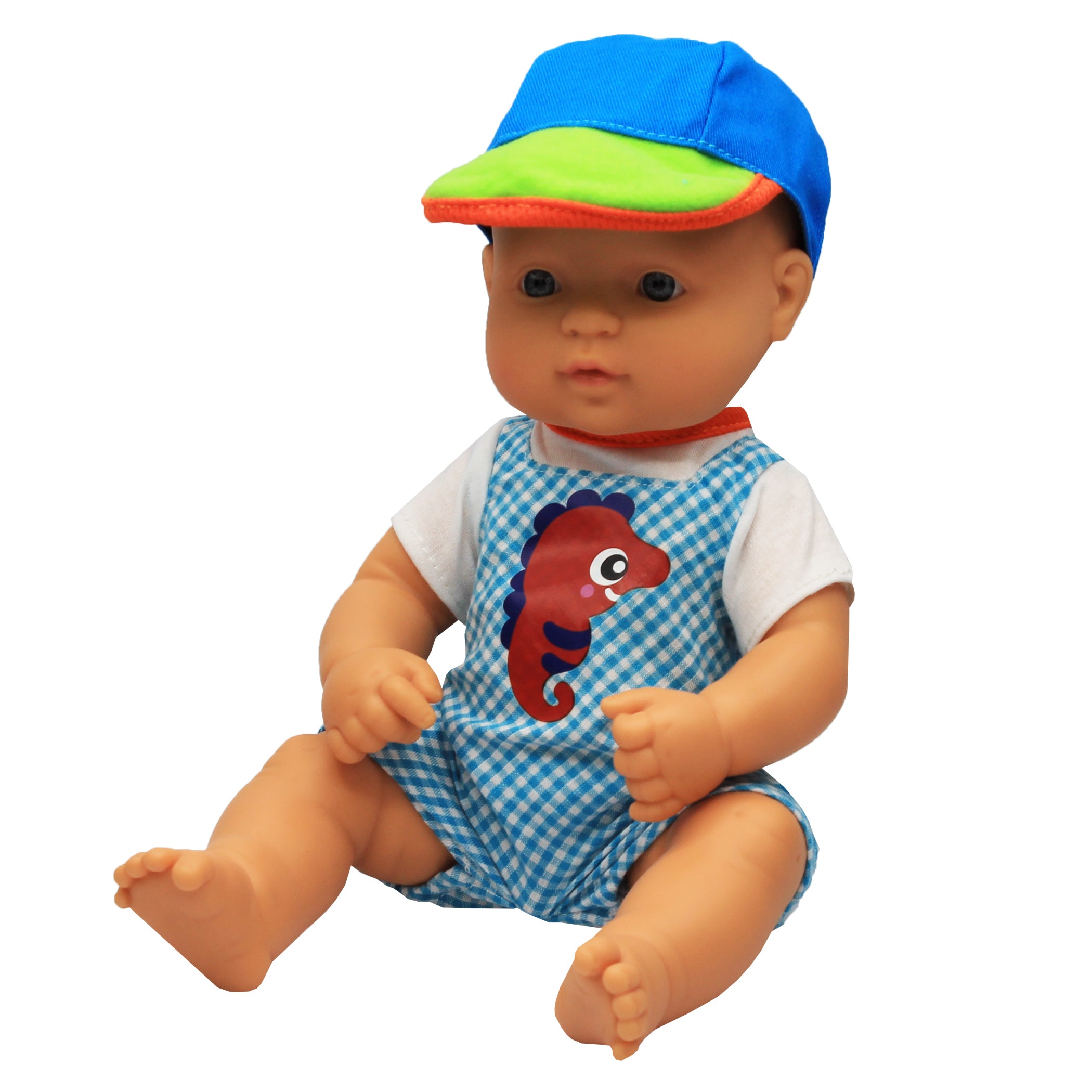 Doll Clothes, Fits 12-5/8" Dolls, Warm Weather Jumper/Cap Set