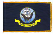 US Navy Flag 3x5 ft. Indoor and Parade Colonial Nyl-Glo with Fringe