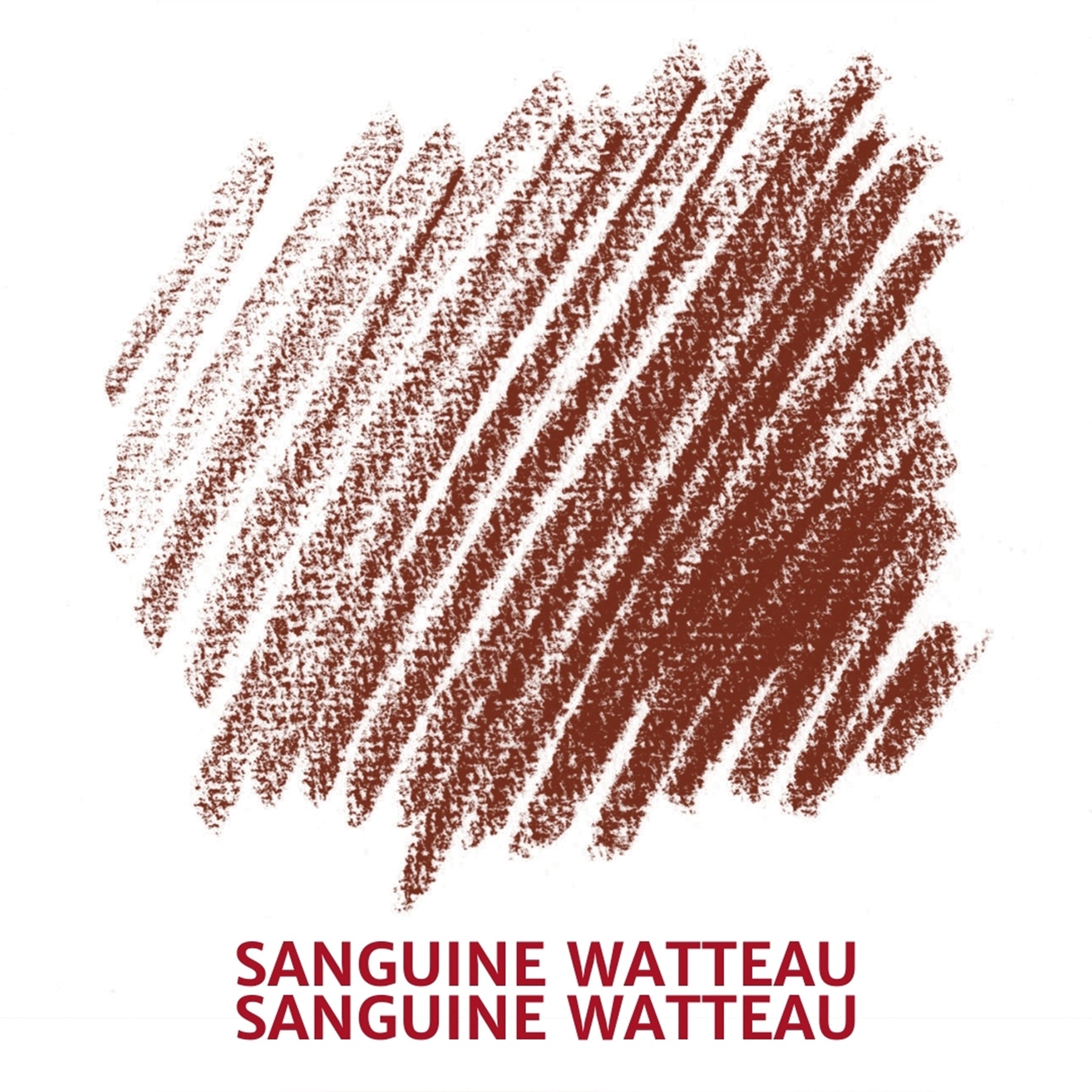 Carrés Esquisse Sketching Crayons, Sanguine Watteau (2452), Pack of 2