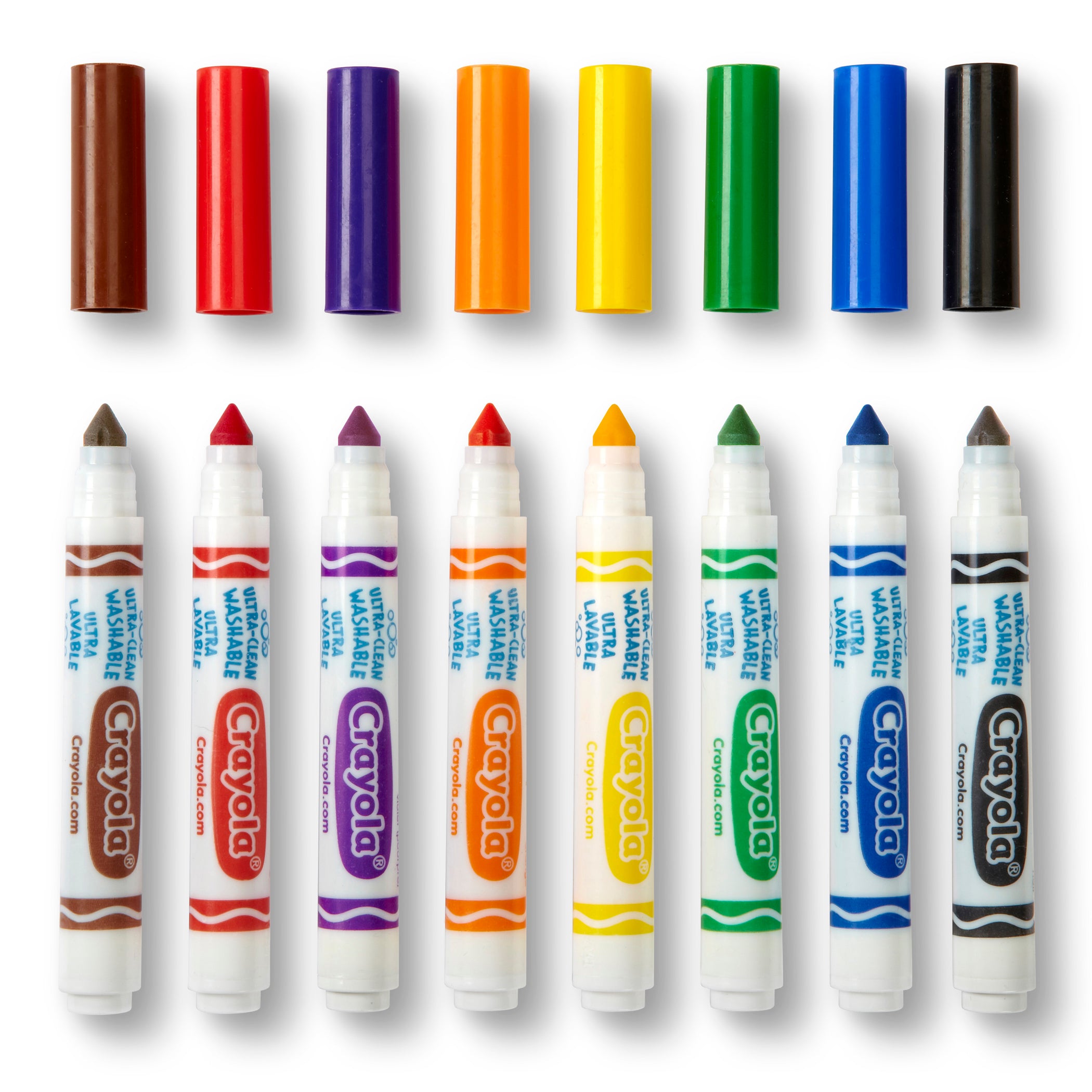 Ultra-Clean Markers, Conical Tip, Classic Colors, 8 Count