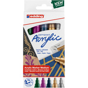 edding 5100 Acrylic Marker - Medium - Set of 5 Assorted - Festive