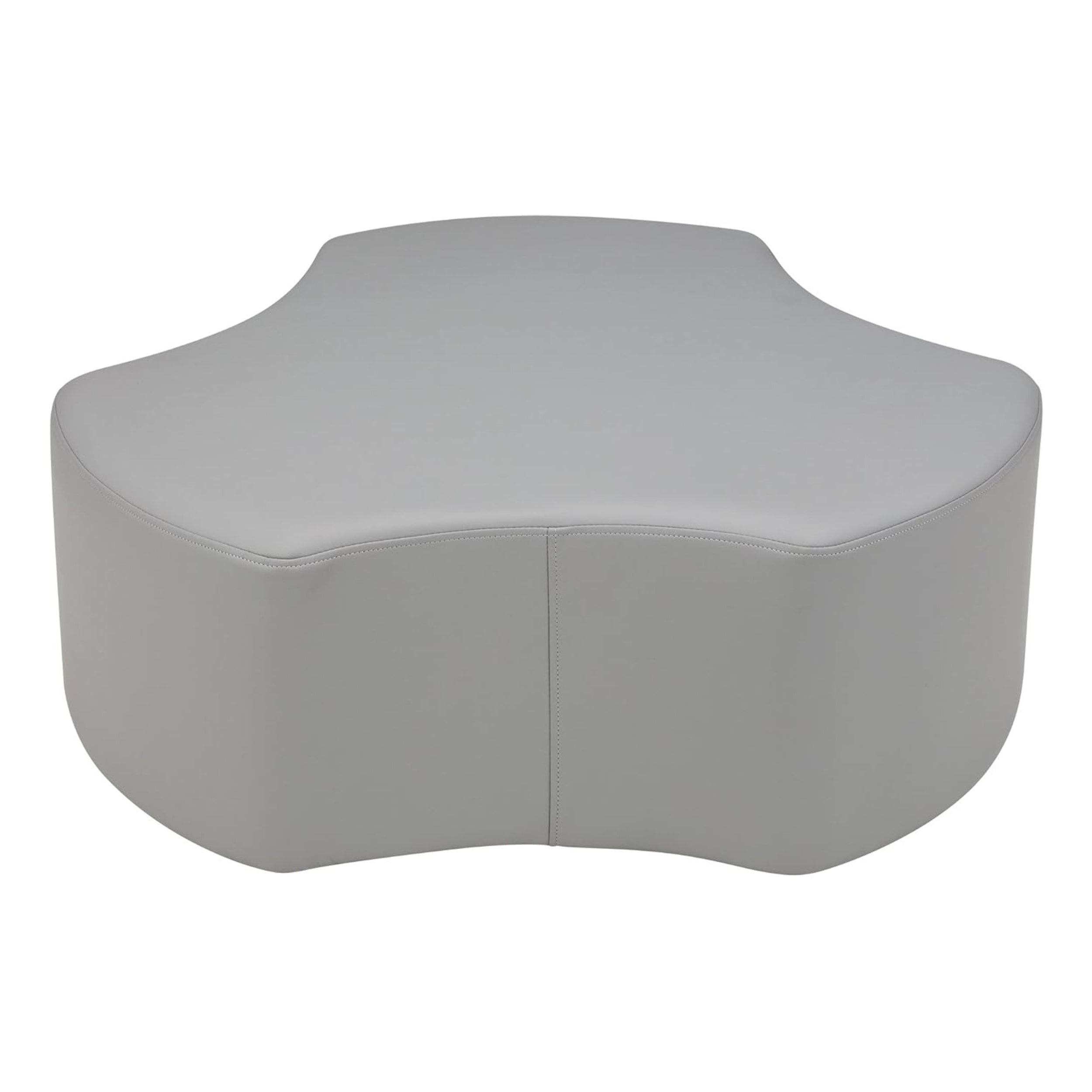 Pro Series Upholstered Spoke Ottoman, 6-Piece Set - Gray