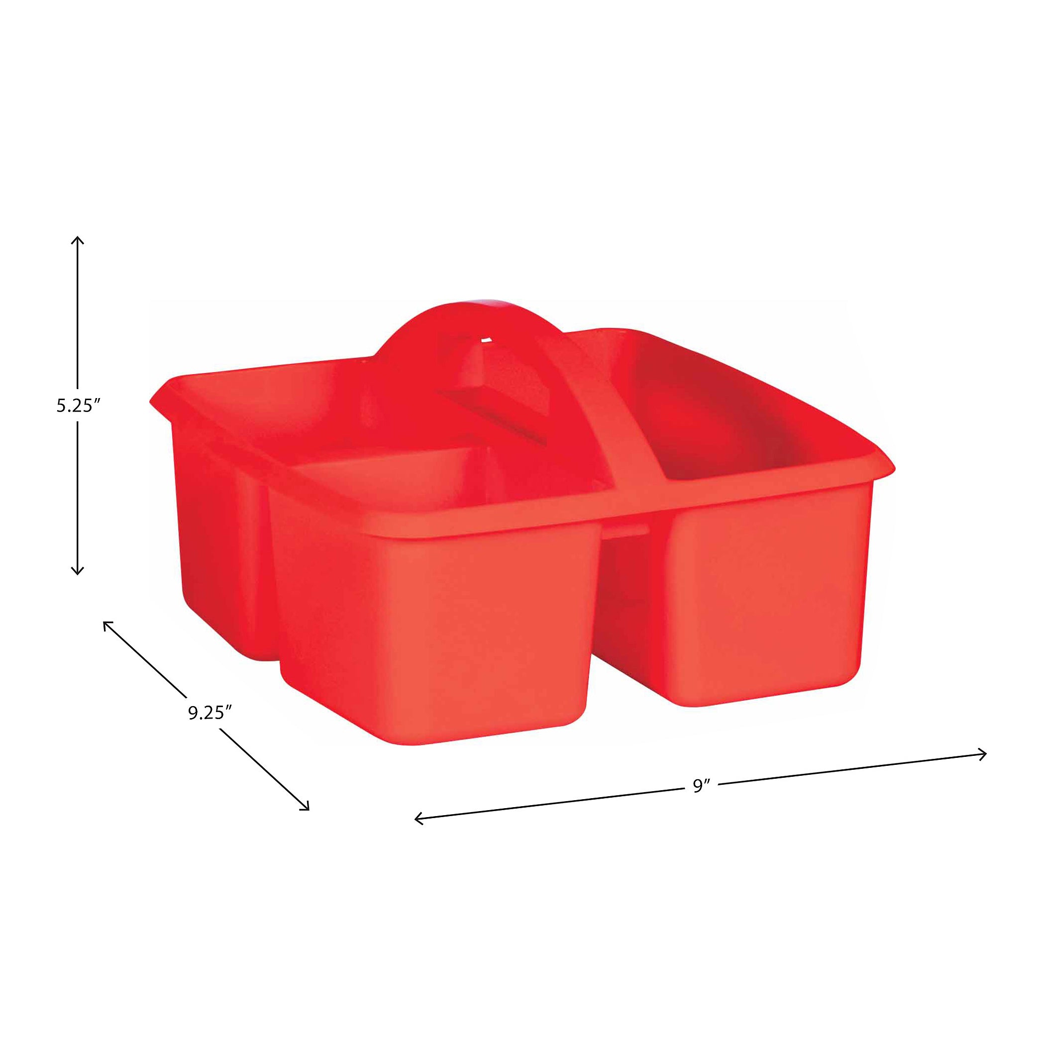 Red Plastic Storage Caddy