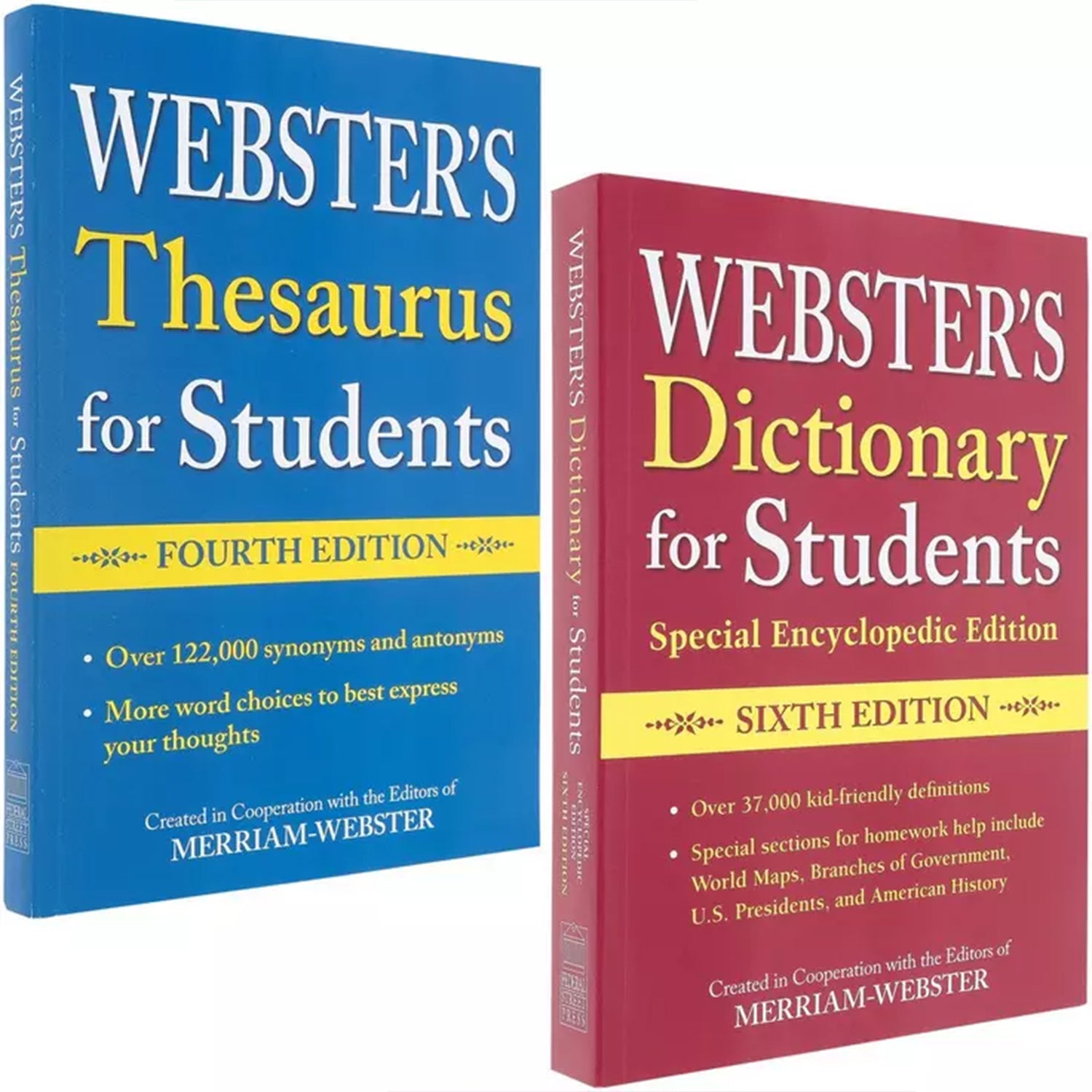 Webster's For Students Dictionary/Thesaurus Shrink-Wrapped Set