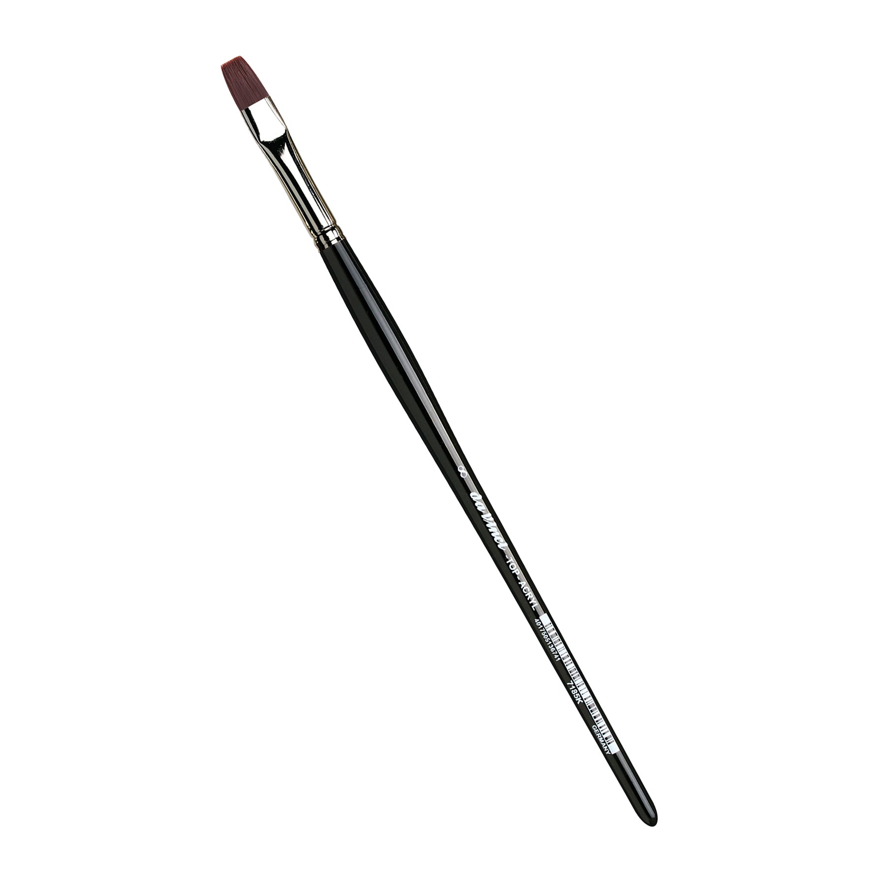 TOP-ACRYL Bright Red-Brown Brush, Synthetic, Acrylic & Oil, Flat, Series 7185K, Size 8