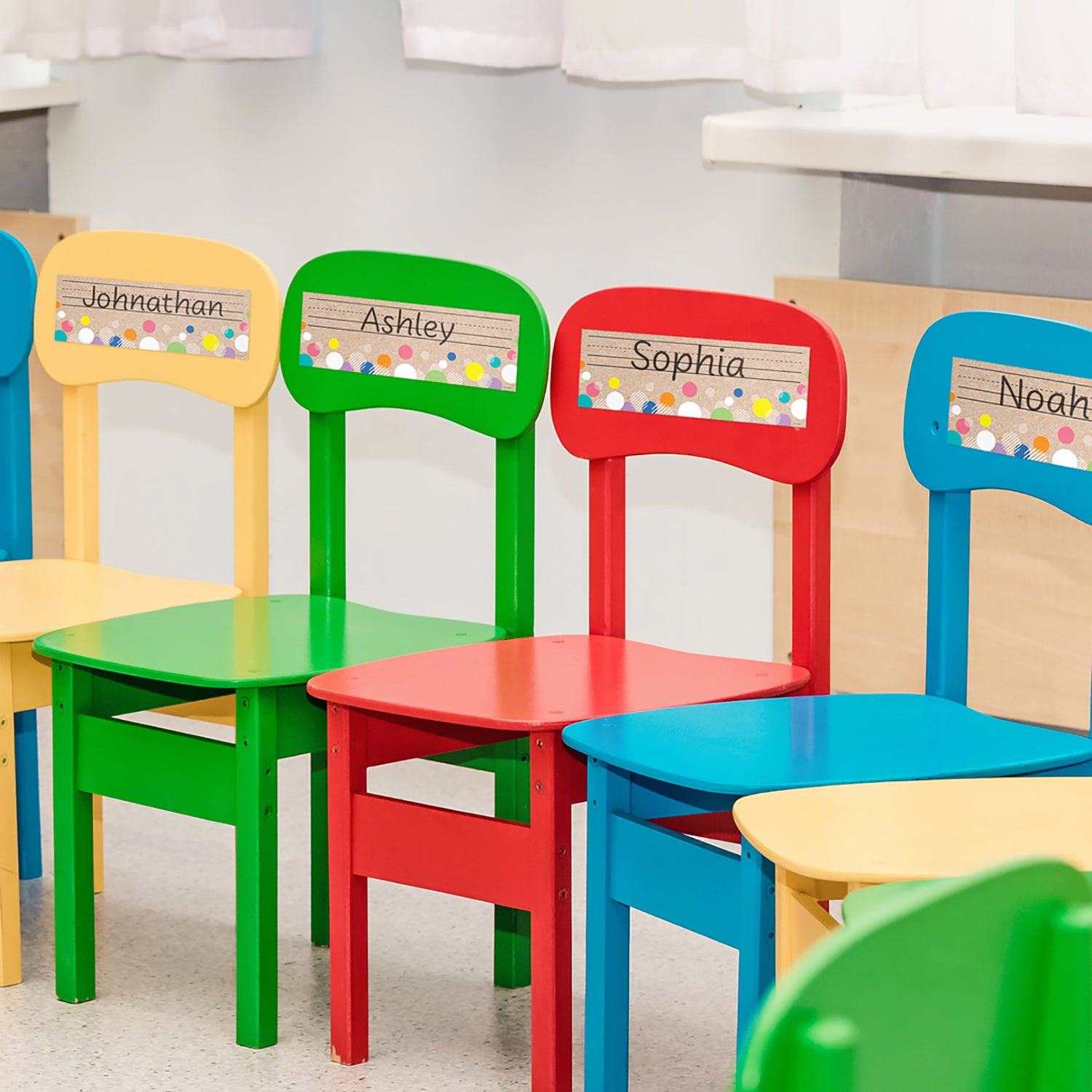 Krafty Pop! Colorful Kraft Bubbles Name Plates, Pack of 36
