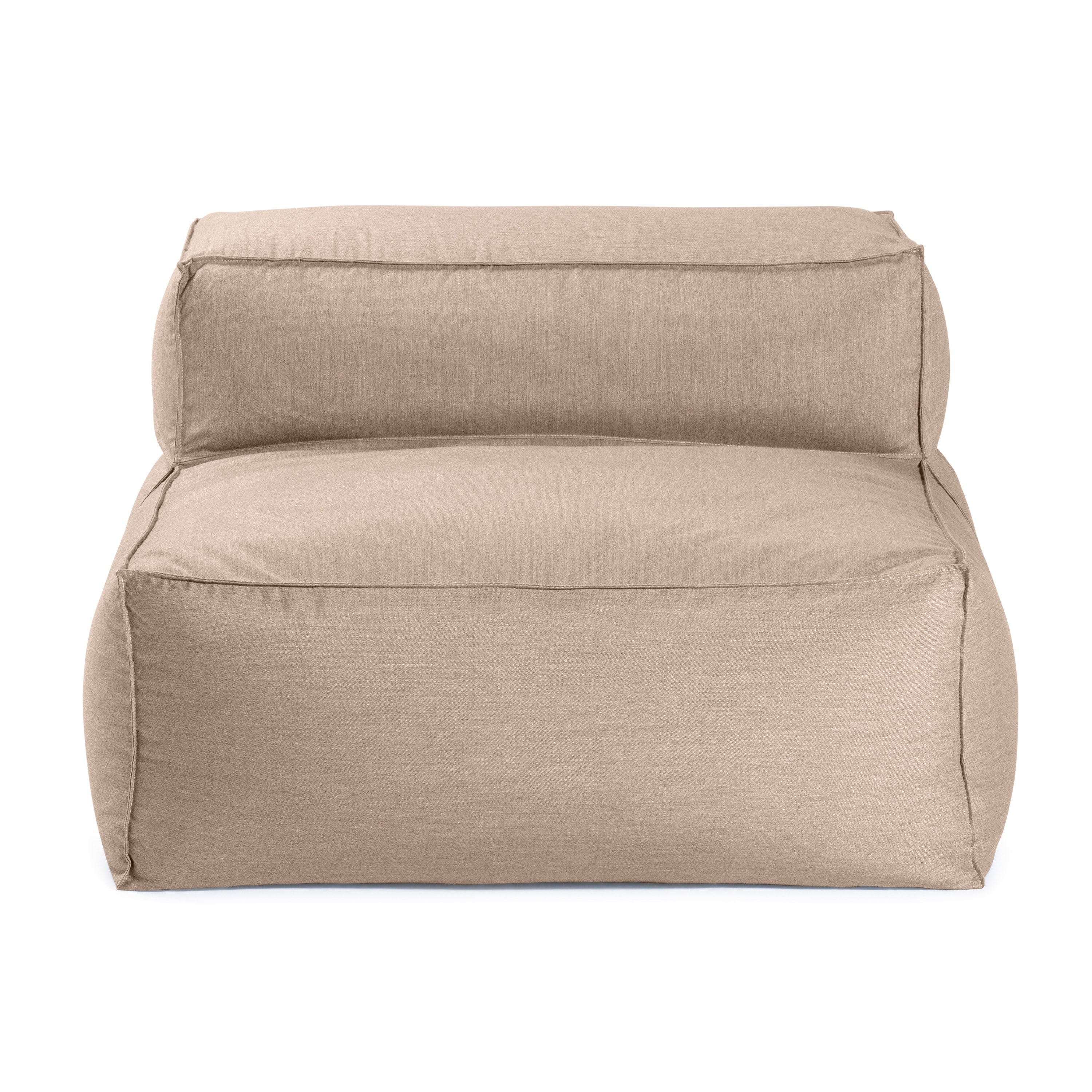 Baya Outdoor Center Seat - Luxurious Oversized European Style Outdoor Soft Seating, Sunbrella Ash