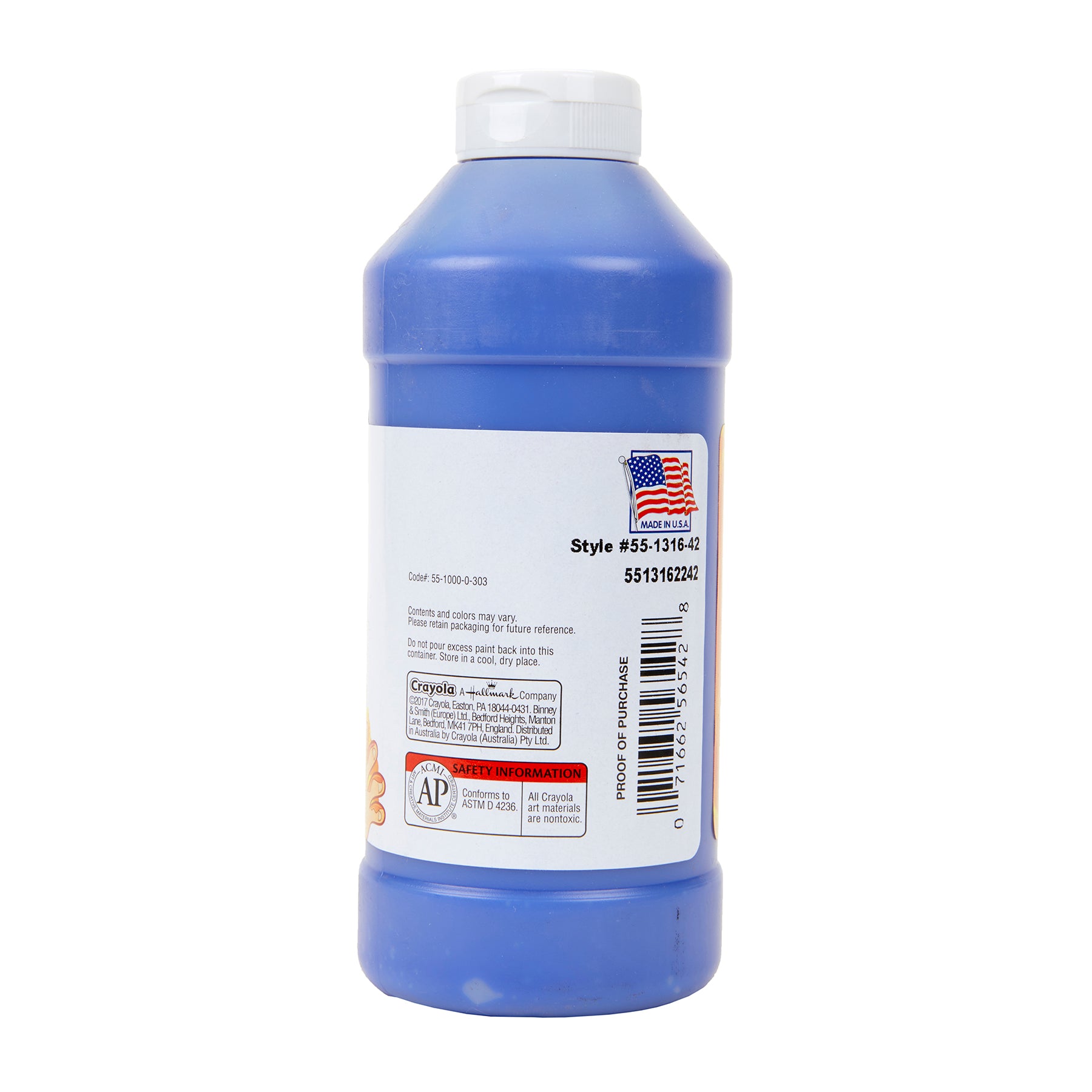 Washable Finger Paint, Blue, 16 oz