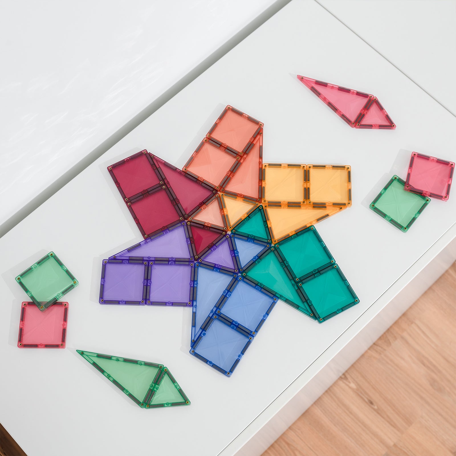 Magnetic Tiles Pastel Mini Pack, 32 Pieces