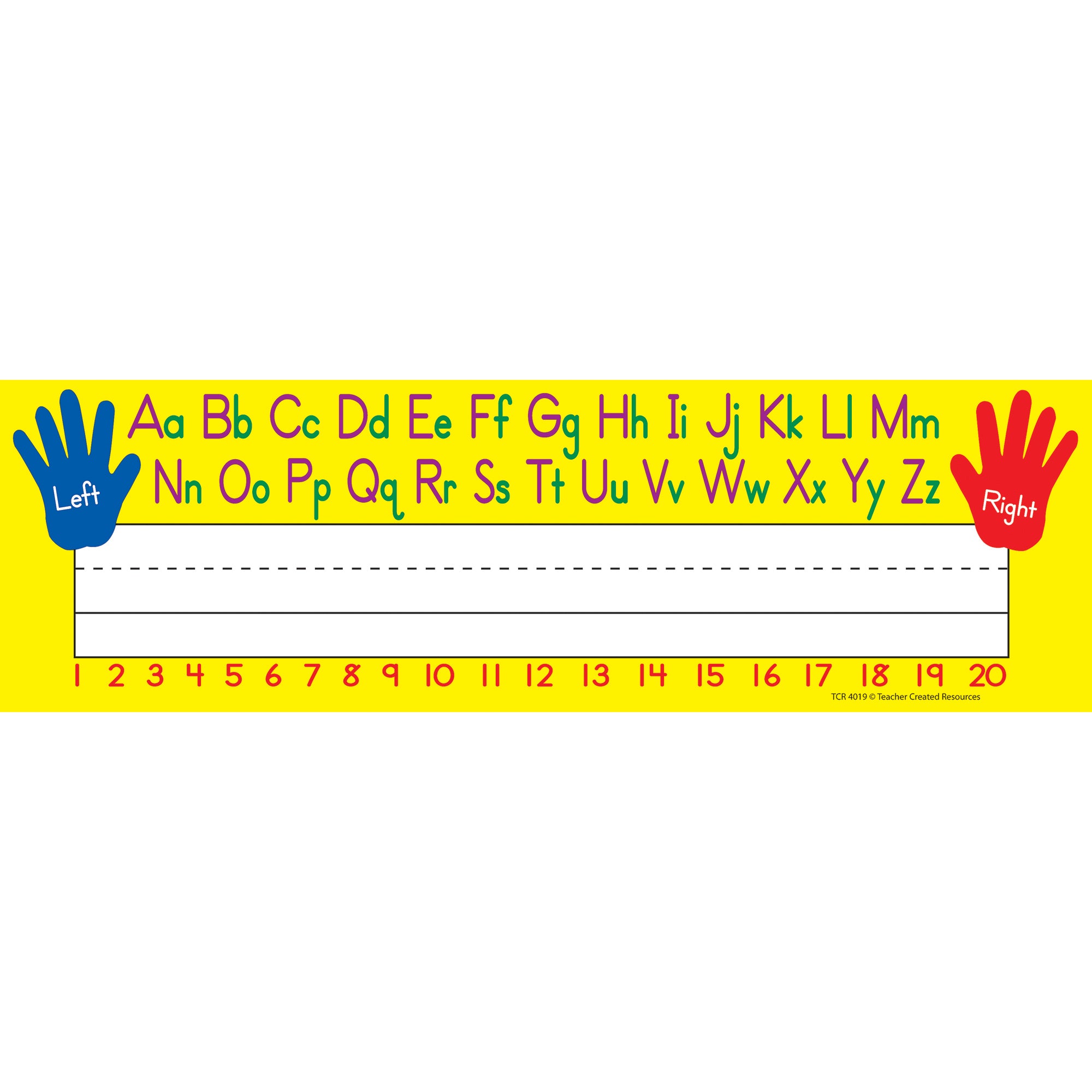Left/Right Alphabet Flat Name Plates