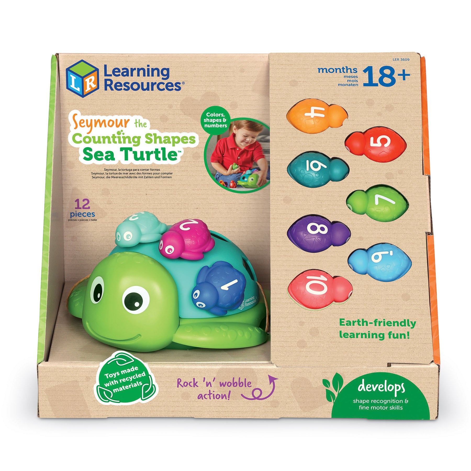 Seymour The Counting Shapes Sea Turtle