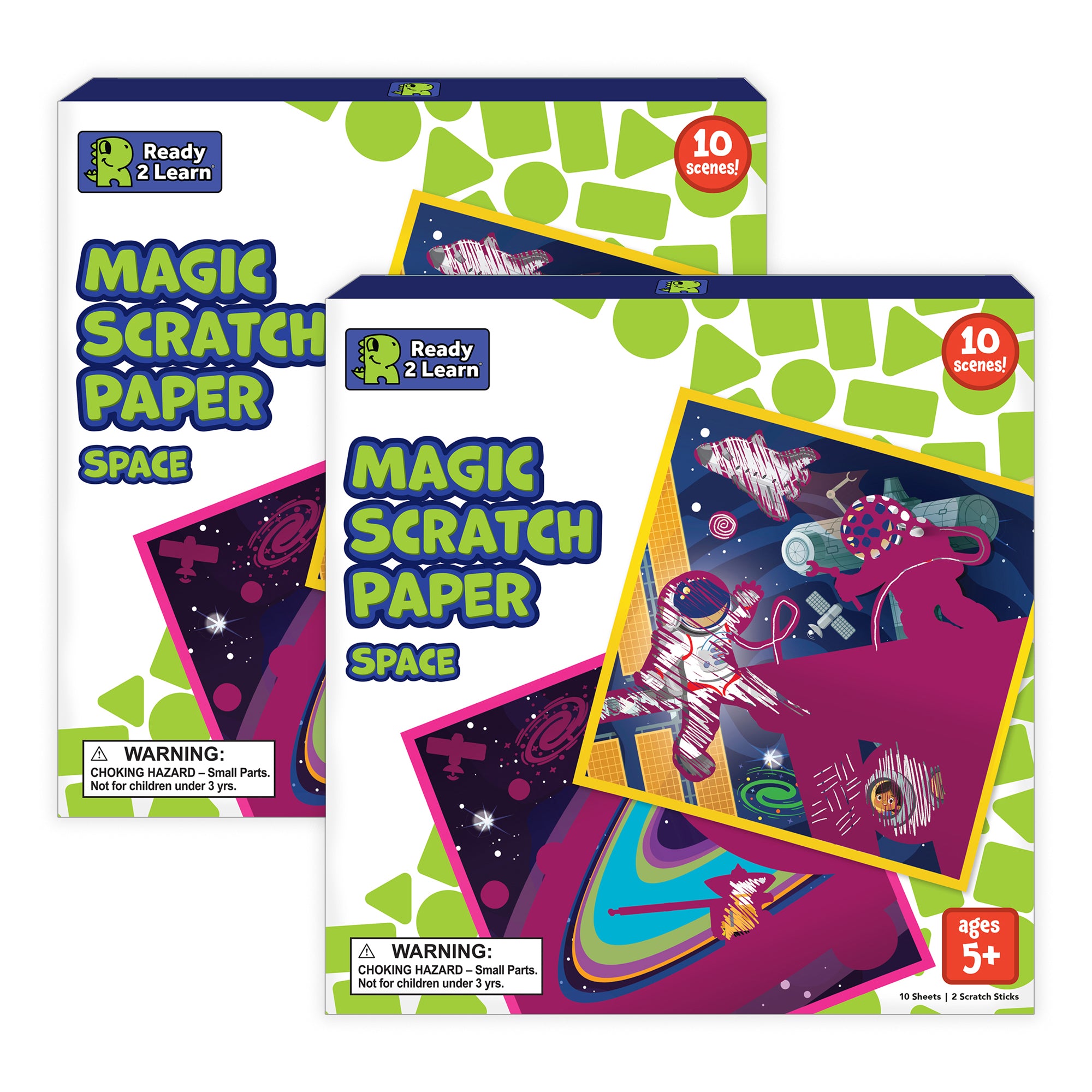 Magic Scratch Paper, Space, 10 Per Pack, 2 Packs