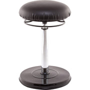 Kore Design™ Office PLUS Sit-Stand Adjustable Chair 21.5-32in, Leather-Like Black