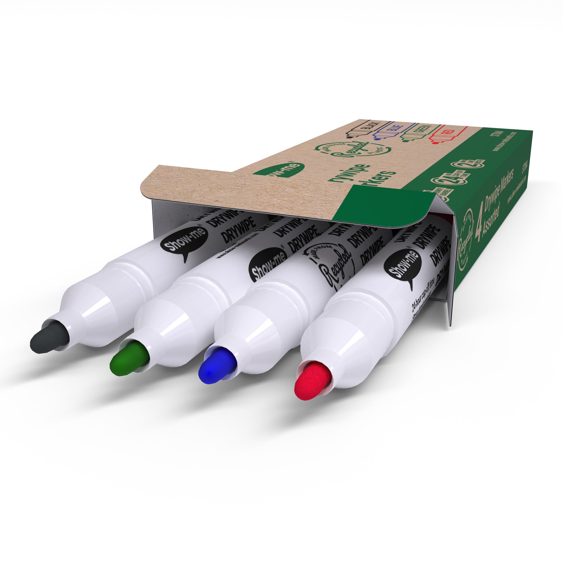 Chunky Dry Erase Markers, Assorted, Box of 4