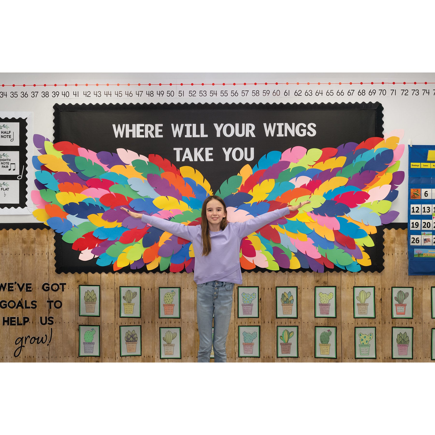 Bulletin Board Art Paper, Neutral Assortment, 48" x 12', 4 Rolls
