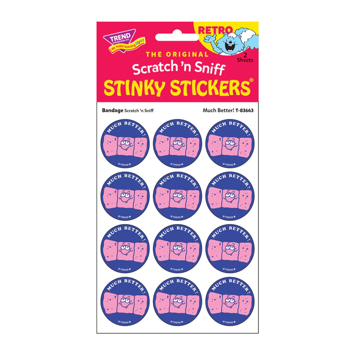 Much Better!/ Bandage Scent Stickers, 24 Per Pack, 6 Packs