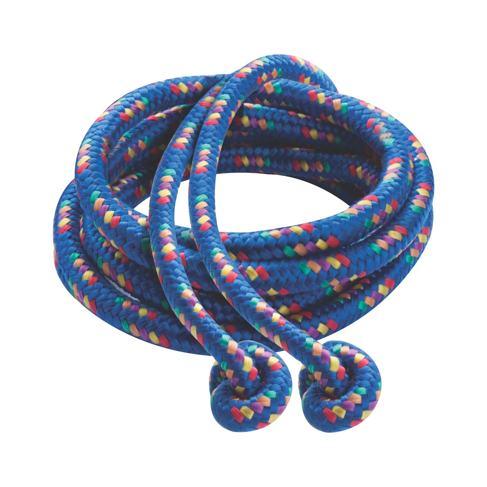 Braided Nylon Jump Rope, Assorted Colors, 8' Length, Pack of 6
