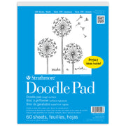 Strathmore 100 Series Doodle Paper Pad, Tape Binding, 60 Sheet, 9x12 inch, 1 Count
