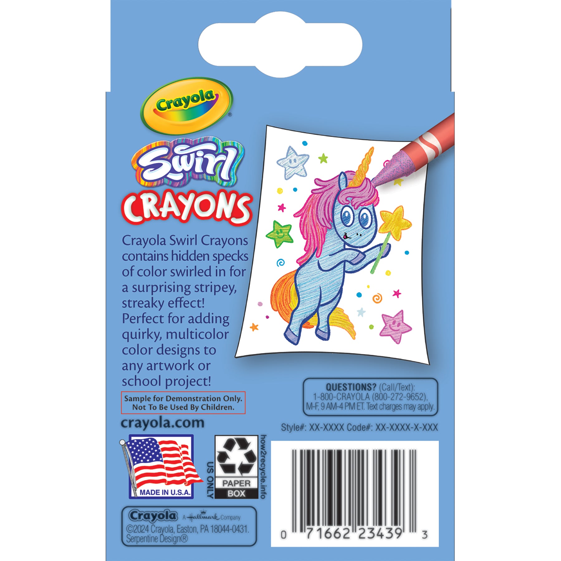 SWIRL Crayons, 24 Count
