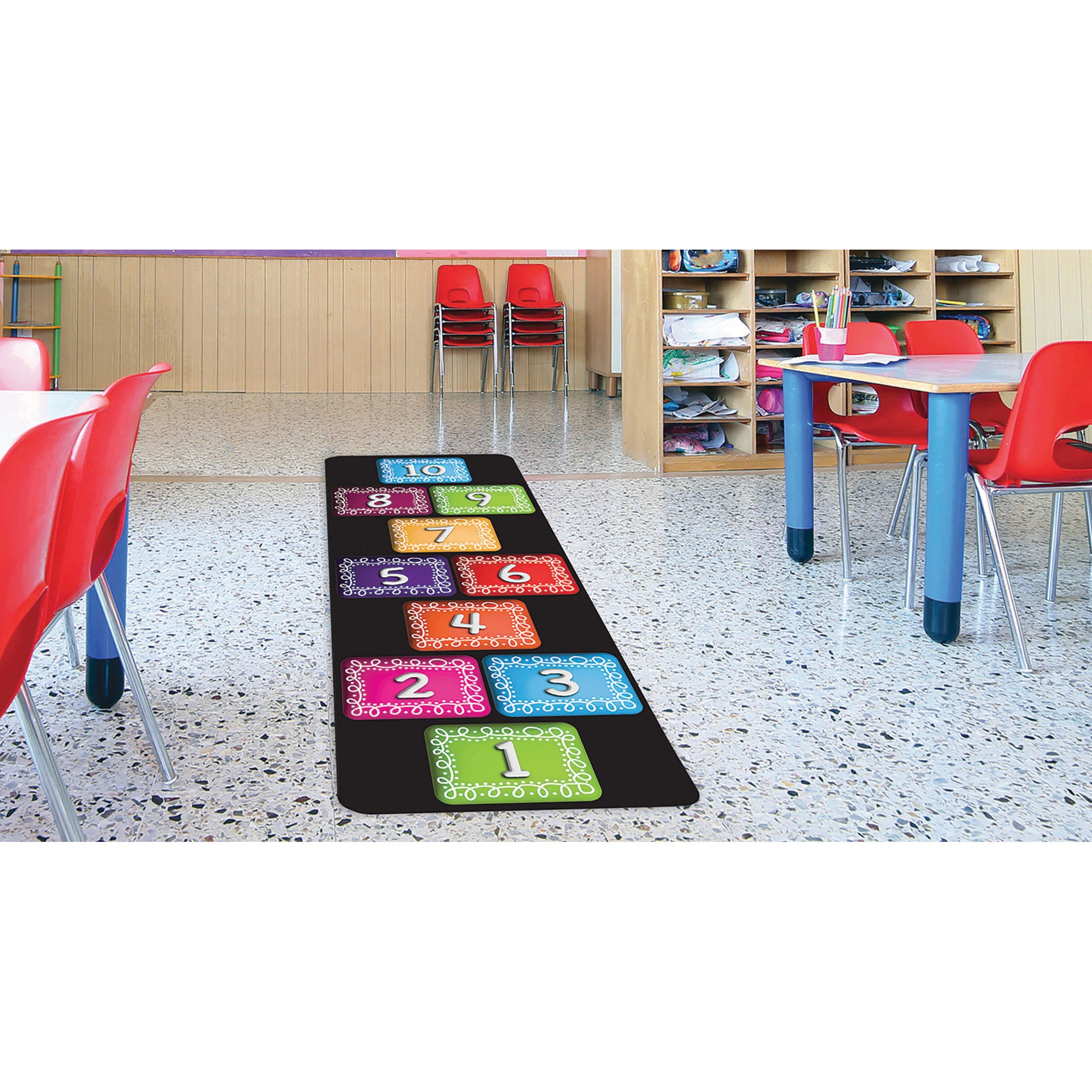 Smart Poly™, The Original Fun Mat™, Mat Runner, 15.5" x 47", Numbers 1-10, Chalk loop