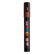 uni® POSCA PC-5M Water-Based Paint Markers, Reversible Medium Tip (1.8-2.5mm), Brown