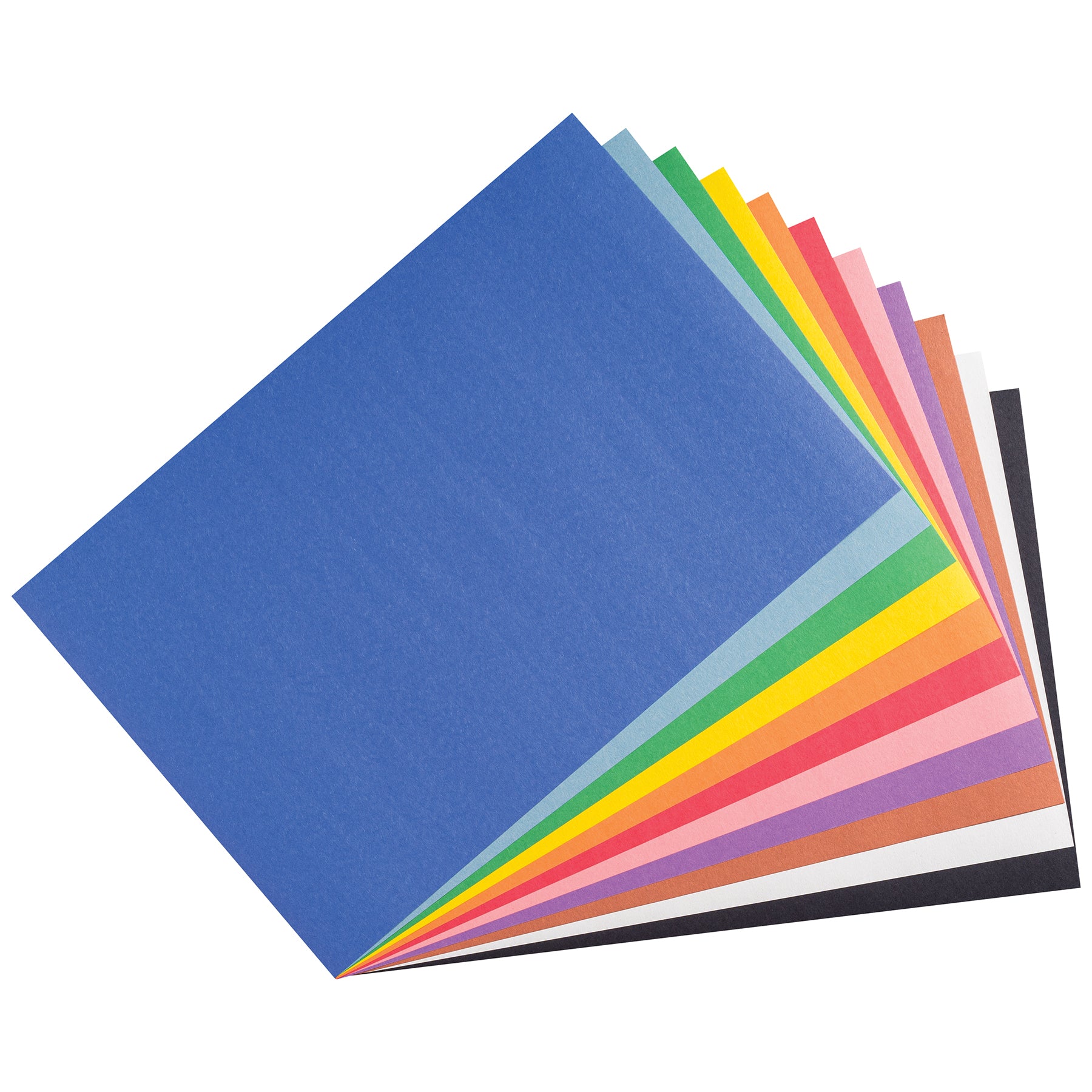 Smart Stack™ Construction Paper, Medium Weight, 11 Assorted Colors, 12" x 18", 150 Sheets