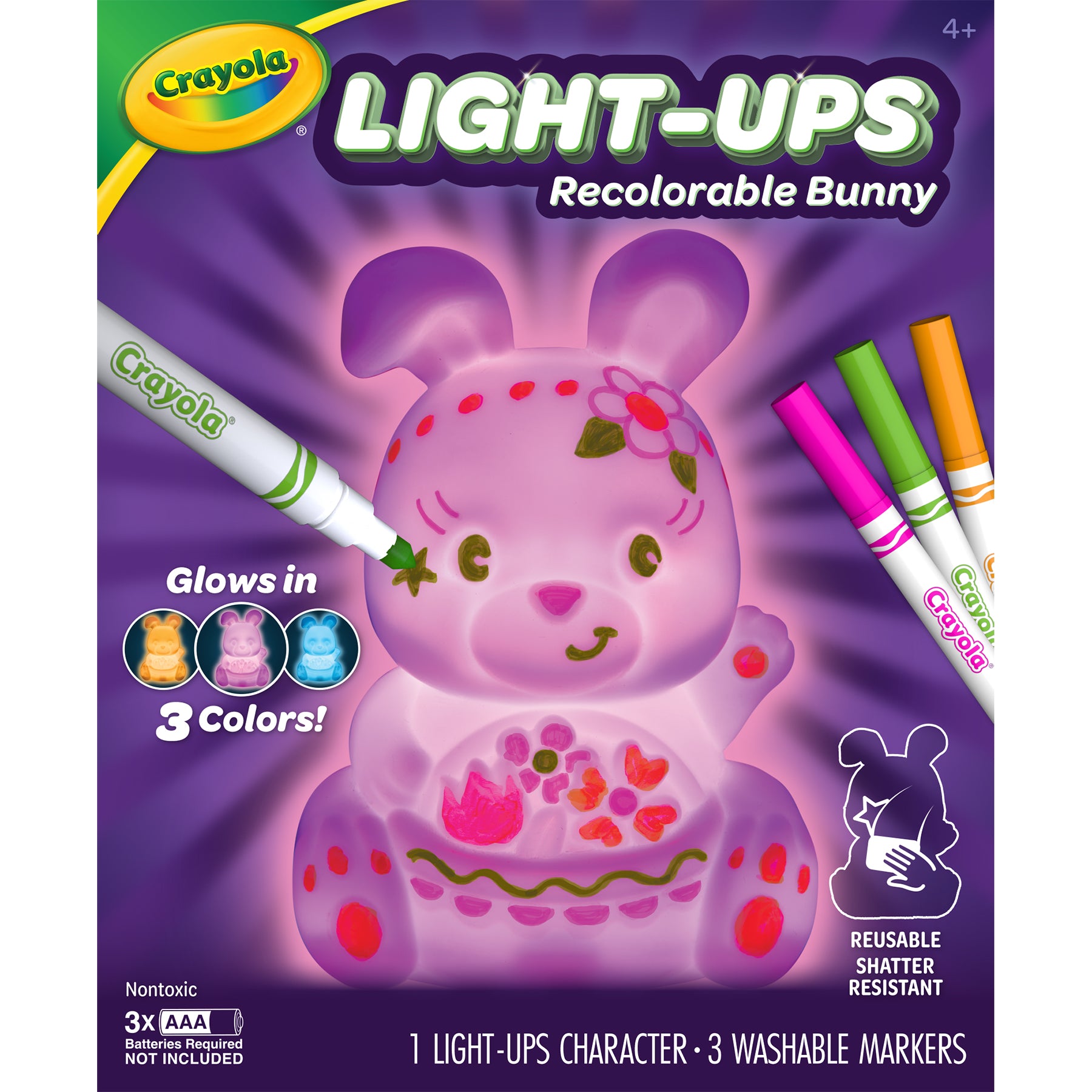Light-Ups Recolorable Bunny with Markers