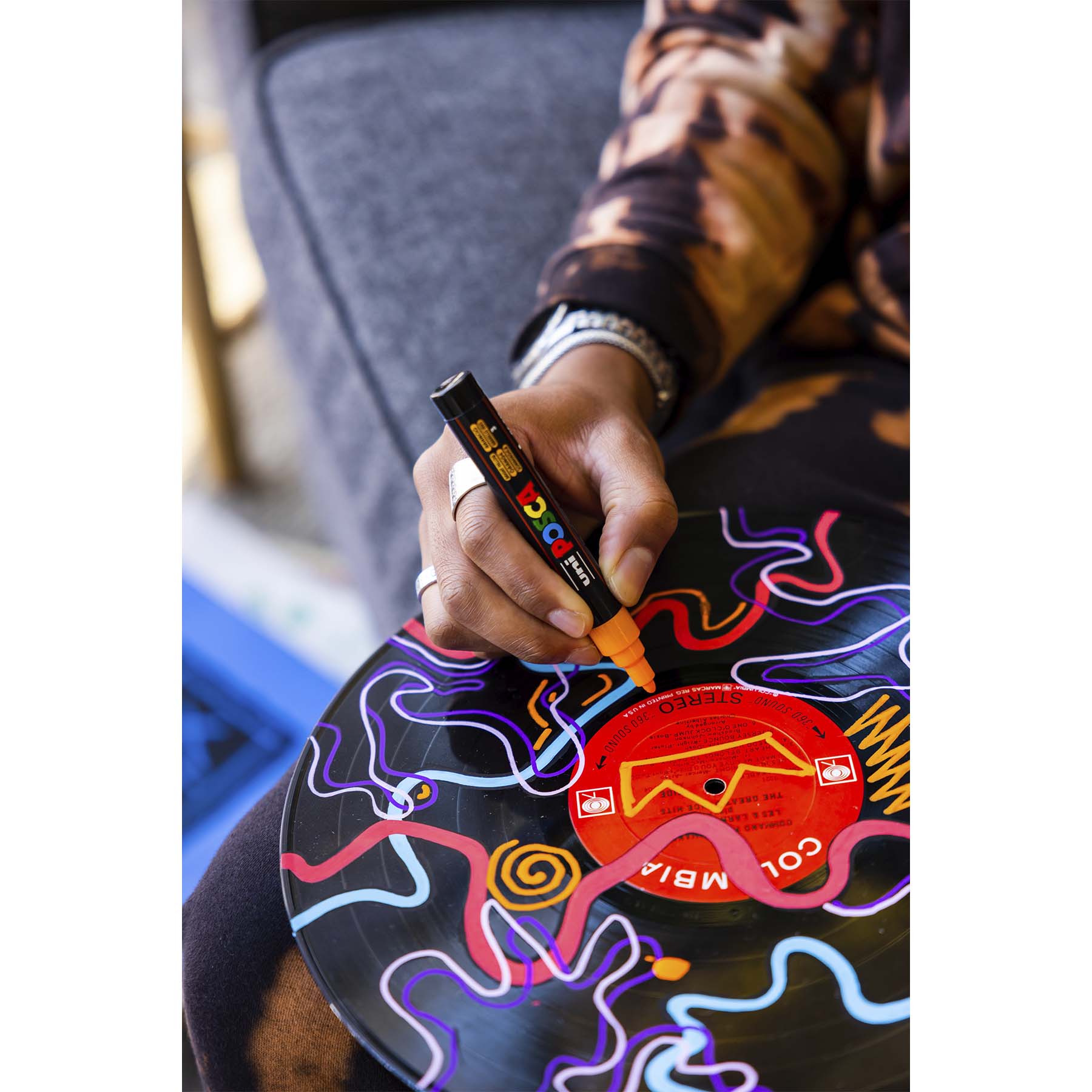 uni® POSCA PC-3M Water-Based Paint Markers, Reversible Fine Tip (0.9-1.3mm), Silver