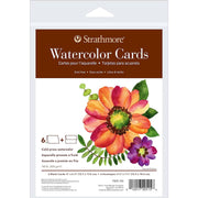 400 Series Watercolor Cards & Envelopes, Full Size, 5x6.875 inch, 6 Pack