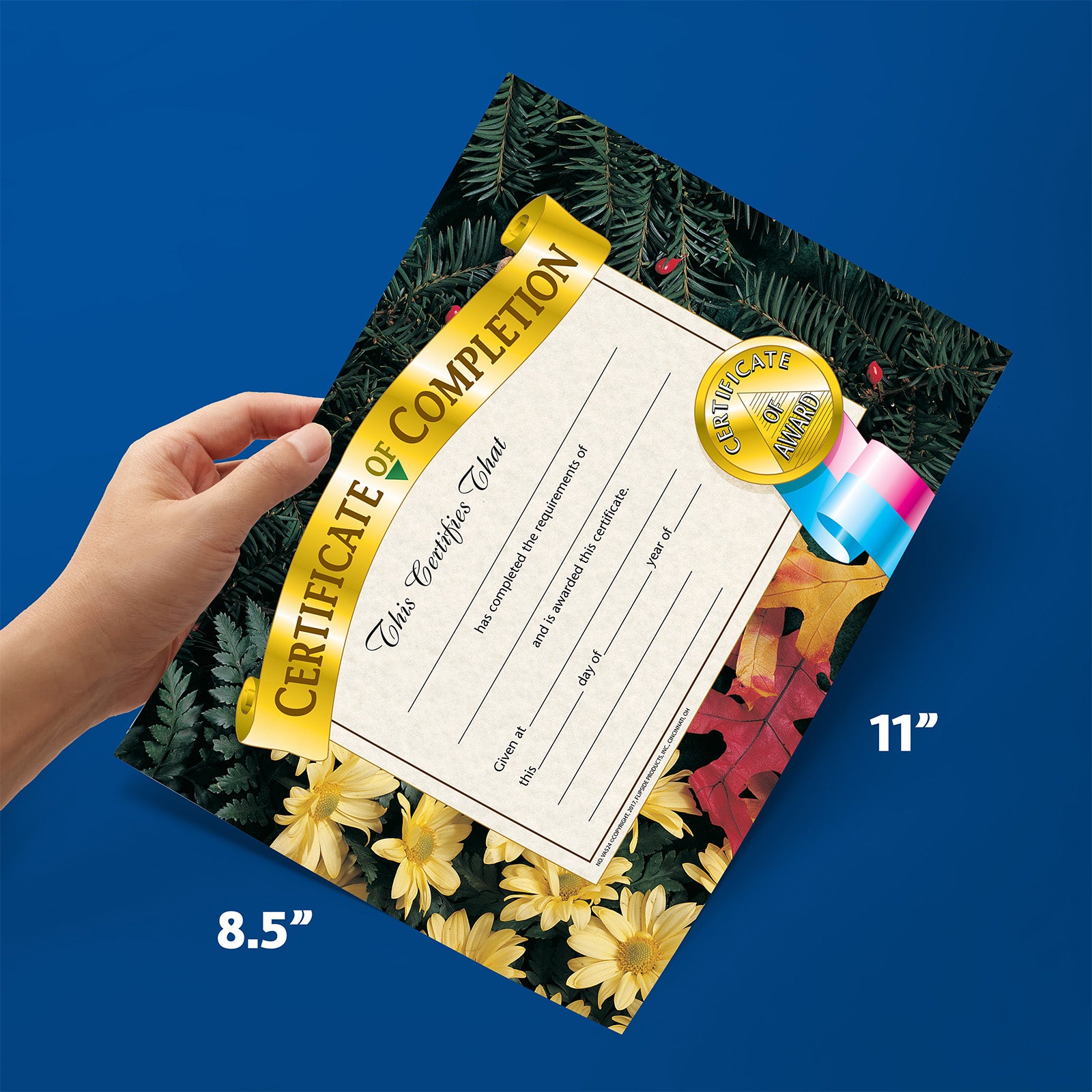 Certificate of Completion, 8.5" x 11", Pack of 30