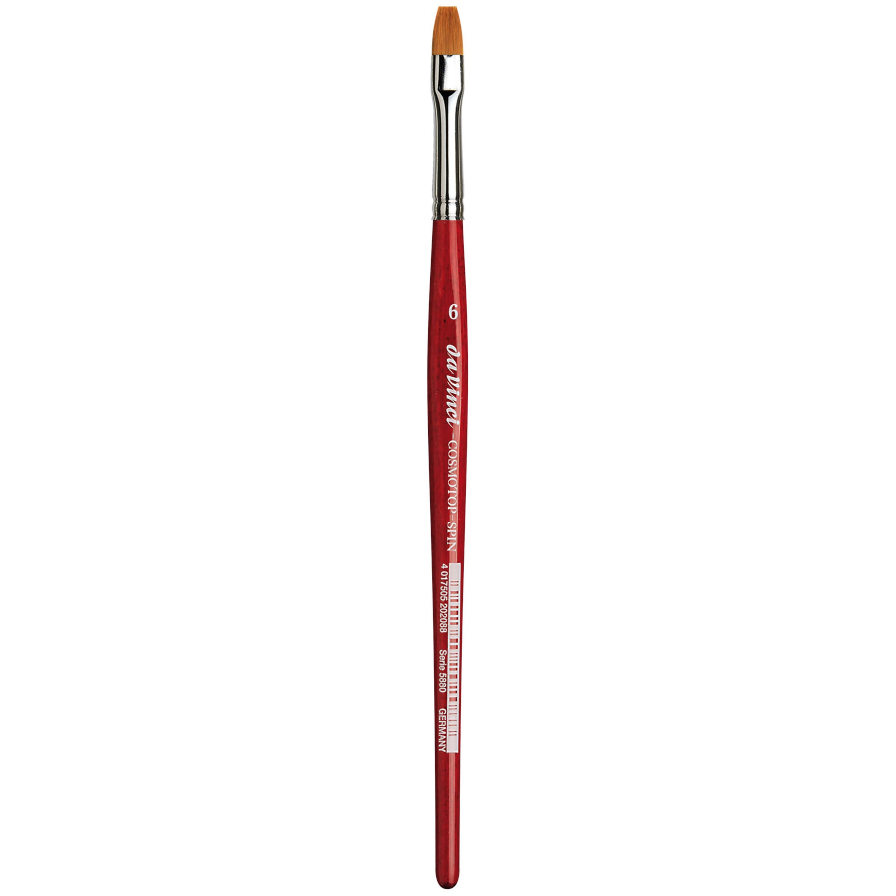 COSMOTOP-SPIN Silkpainting Brush, Synthetic, Watercolor, Flat, Size 6