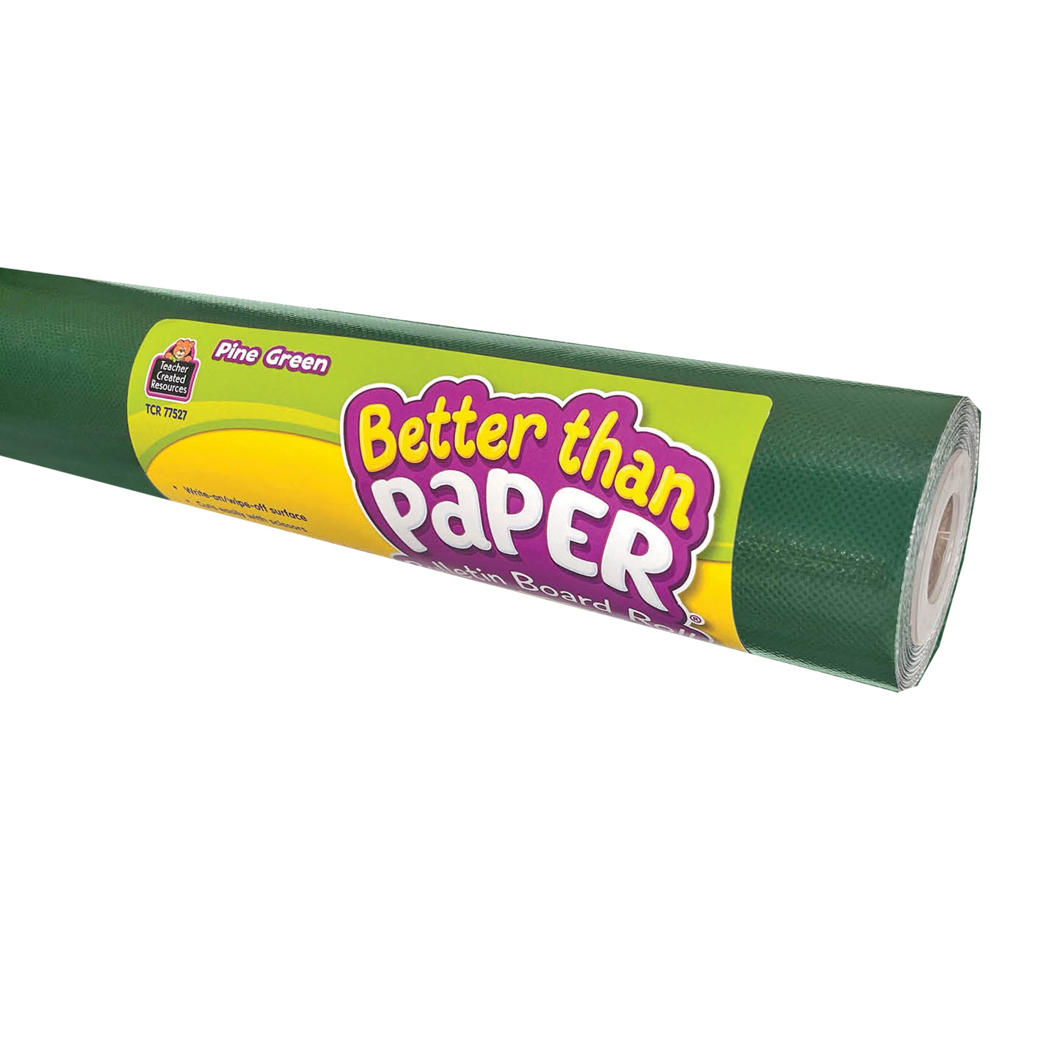Better Than Paper® Bulletin Board Roll, 4' x 12', Pine Green, 4-Pack