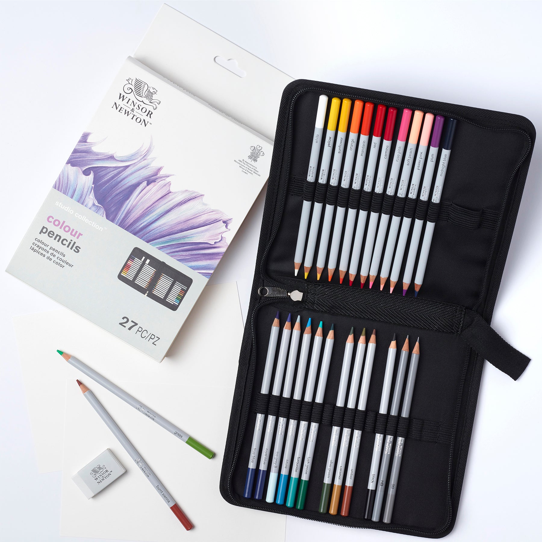 WN Studio Collection Colour Pencil Wallet - 27pc