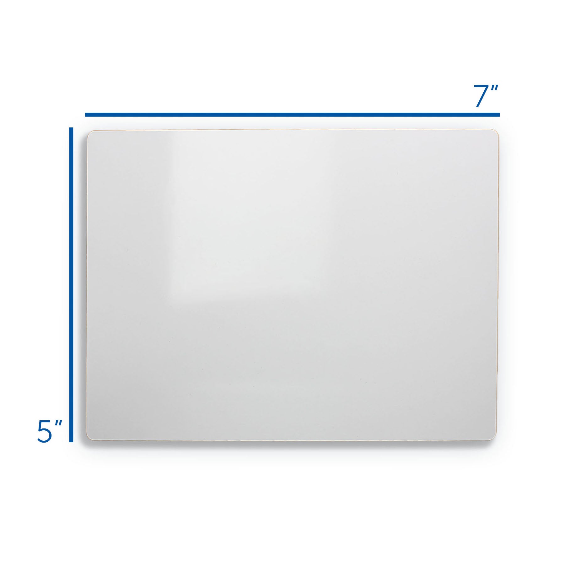 Double-Sided White Dry Erase Board, 5" x 7", Pack of 12