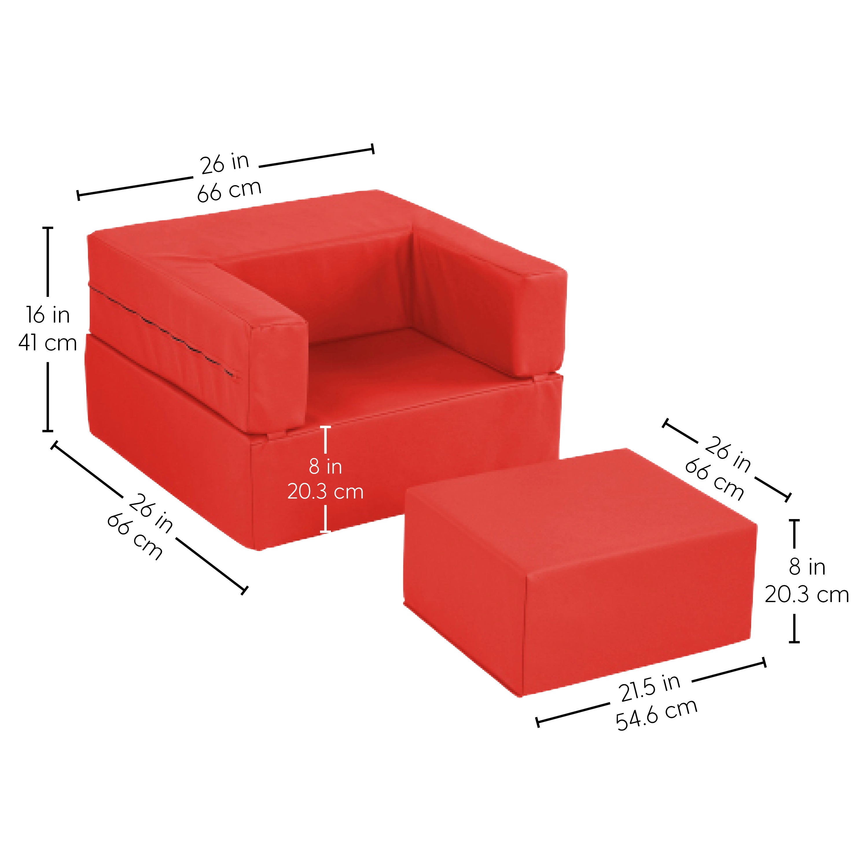 SoftScape Flip Flop Chair - Red