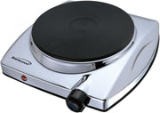 Brentwood TS-337 1000 Watts Single Electric Hotplate, Silver