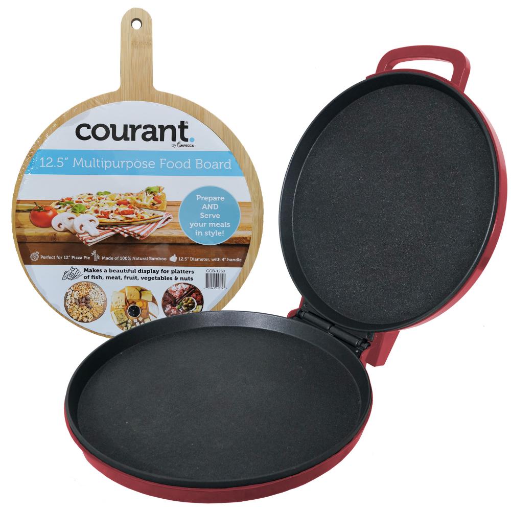 Courant Courant Red Pizza Maker, Griddle and Oven with Food Board Included