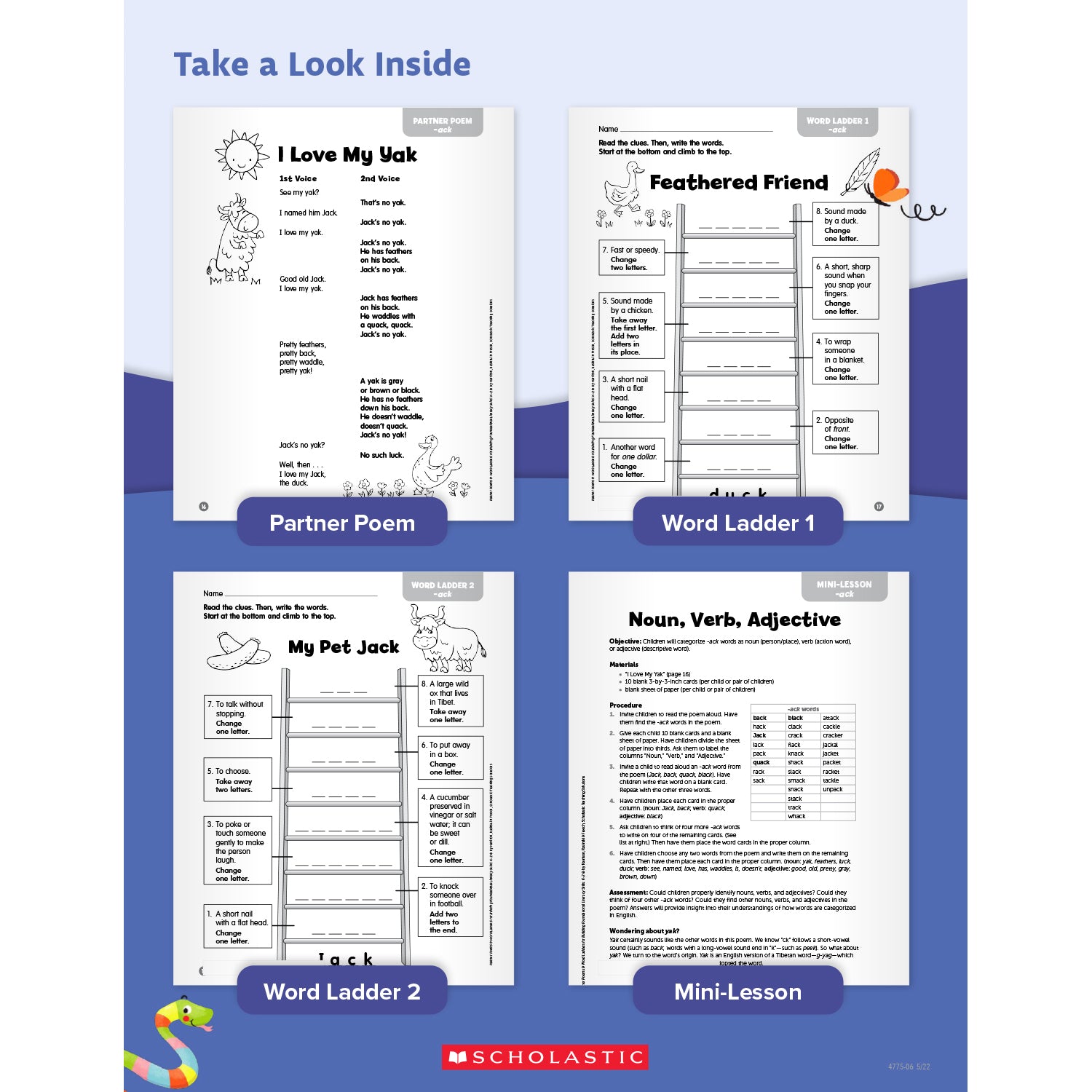 Partner Poems & Word Ladders for Building Foundational Literacy Skills: Grades 1–3