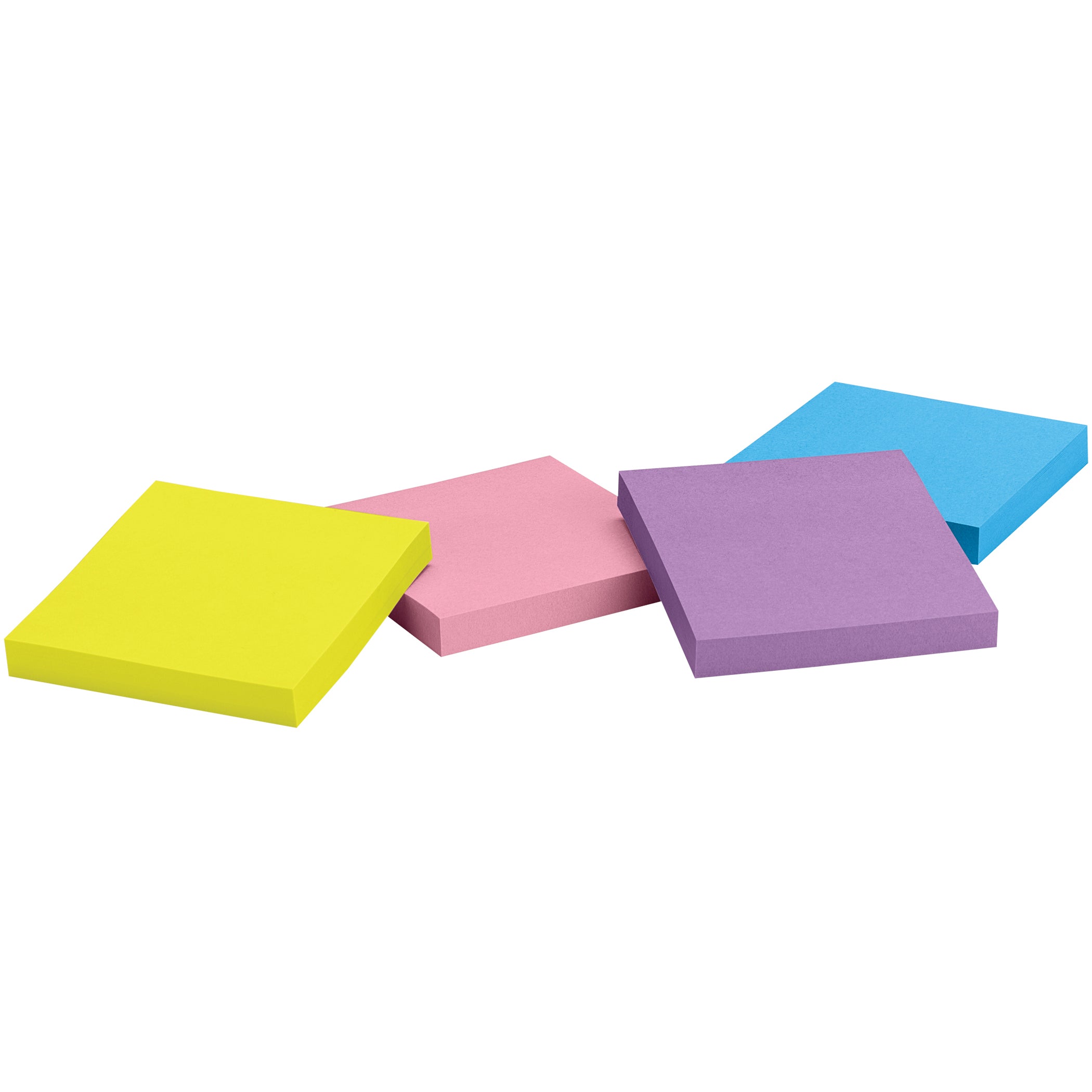 Self-Stick Removable Notes, 3" x 3", Assorted Colors, 12 Pads