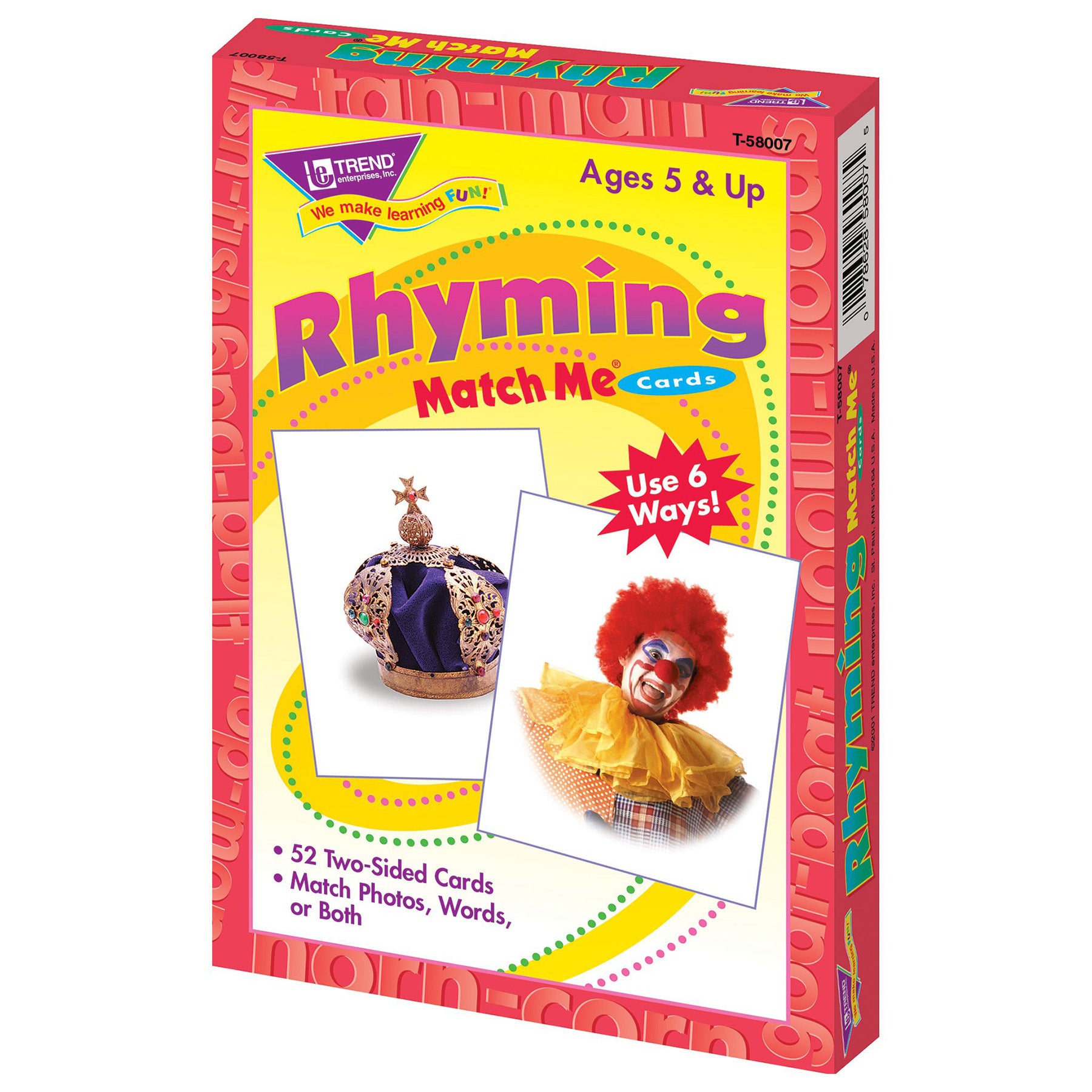 MATCH ME CARDS RHYMING 52/BOX