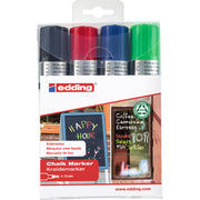 edding 4090 Chalk Marker - Set of 4 - Assorted