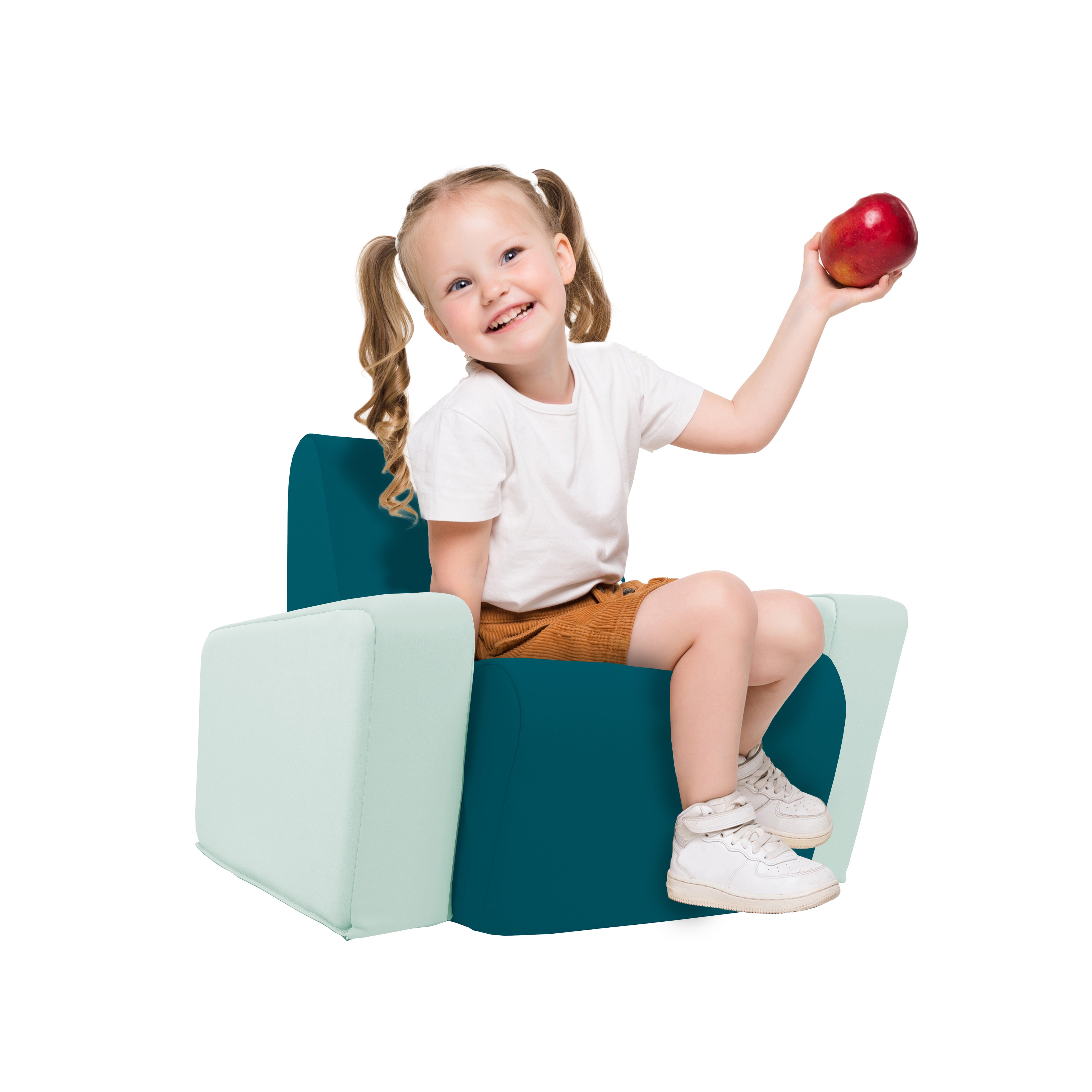 SoftScape Angled Preschool Chair - Peacock/Aloe