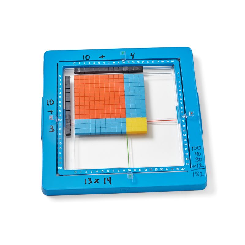 Area Model Tray with Base Ten Blocks