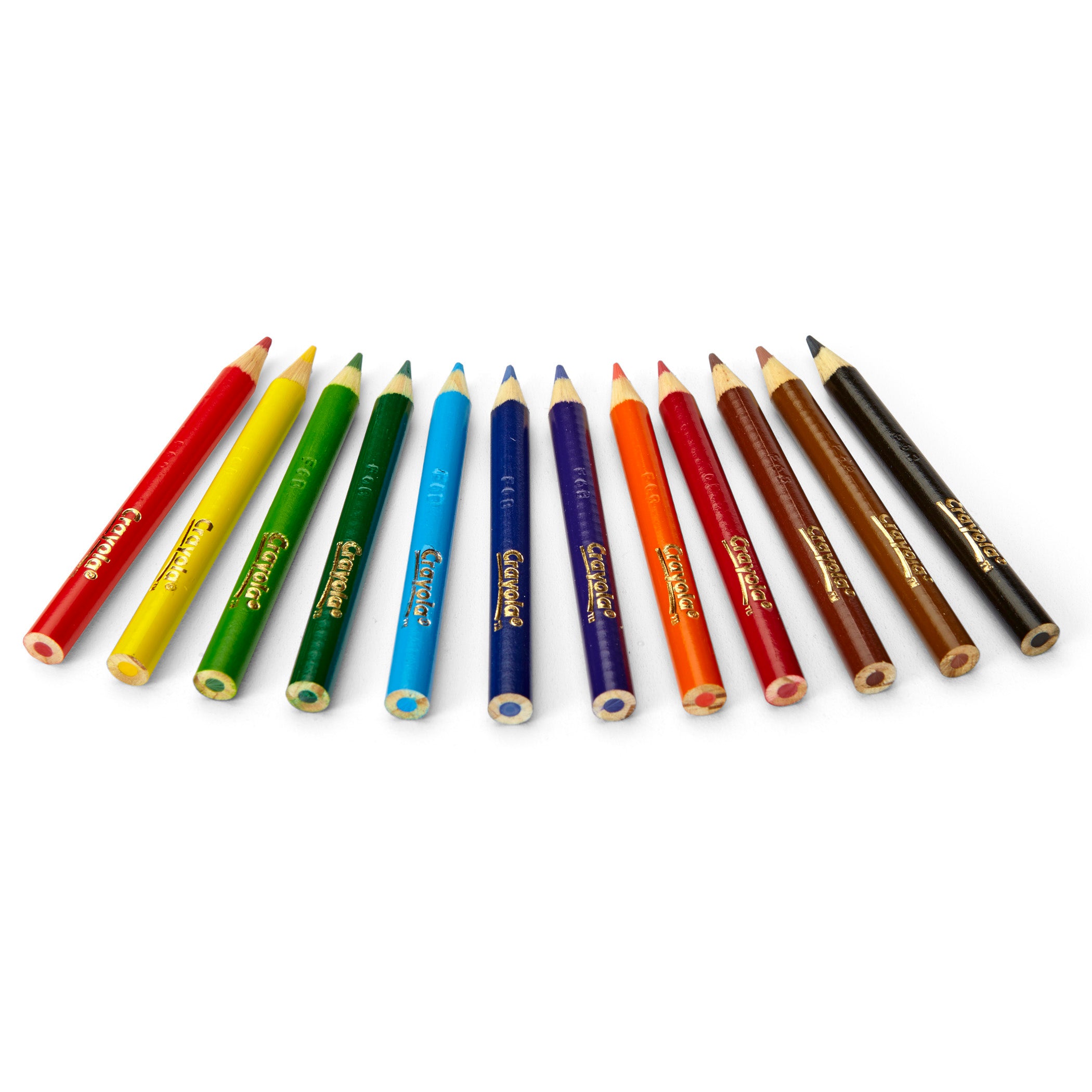 Short Colored Pencils, Pack of 12