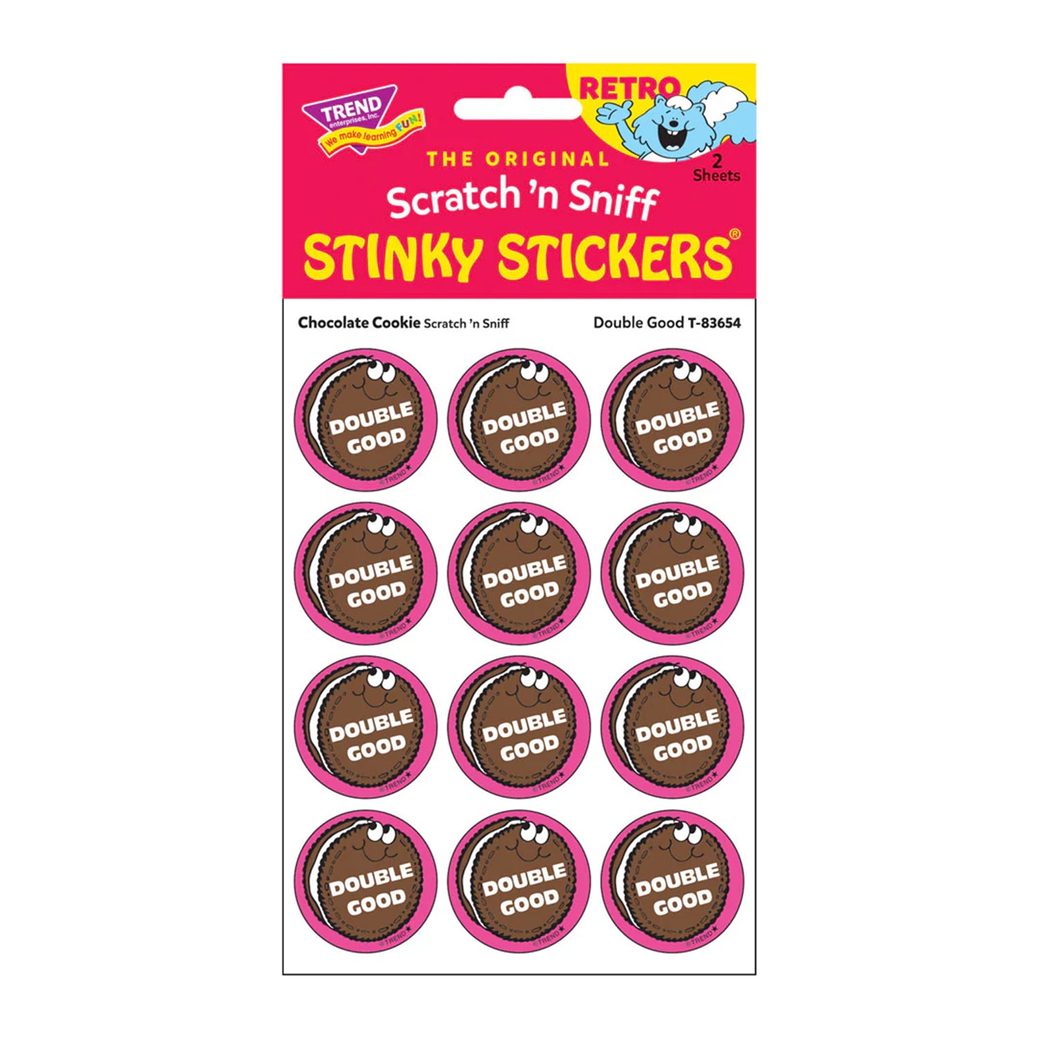 Double Good/ Chocolate Cookie Scent Stickers, 24 ct.