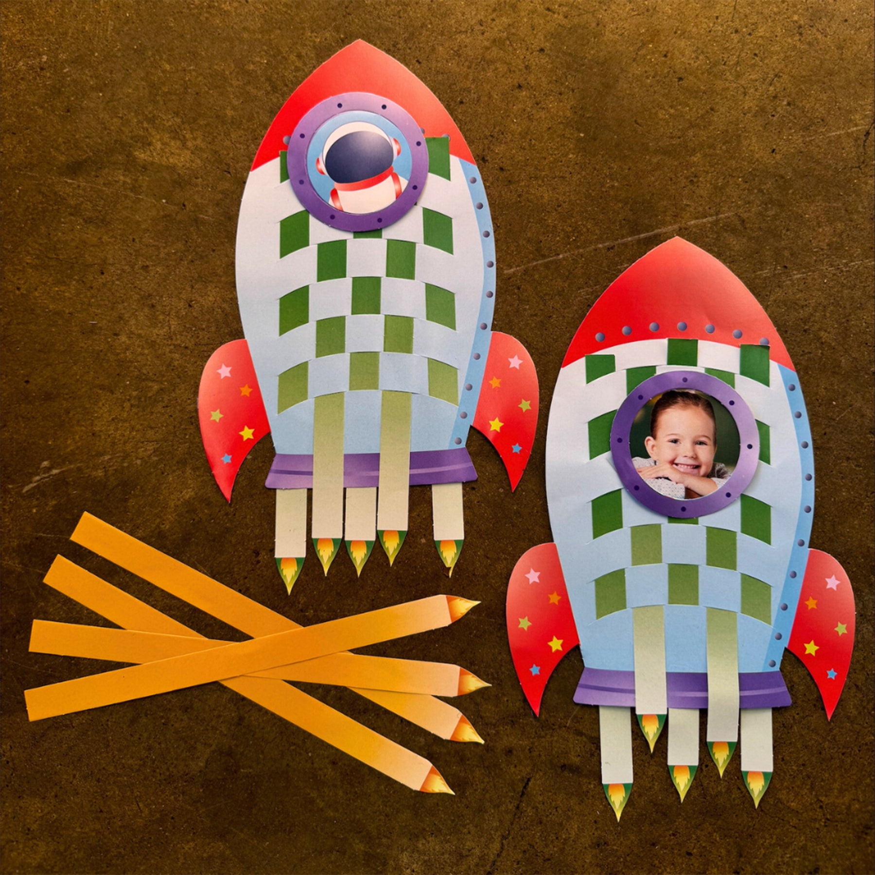 Rocket Ship Weaving Mats, 32 Projects